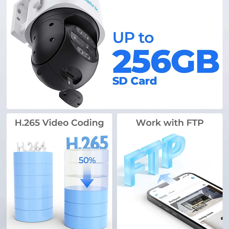 CAMARA DE SEGURIDAD TRACK MIX 4K WIFI 6 REOLINK - 5