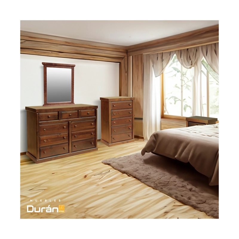CAJONERA MUEBLES DURAN VICTORIA CHOCOLATE 5 - 6