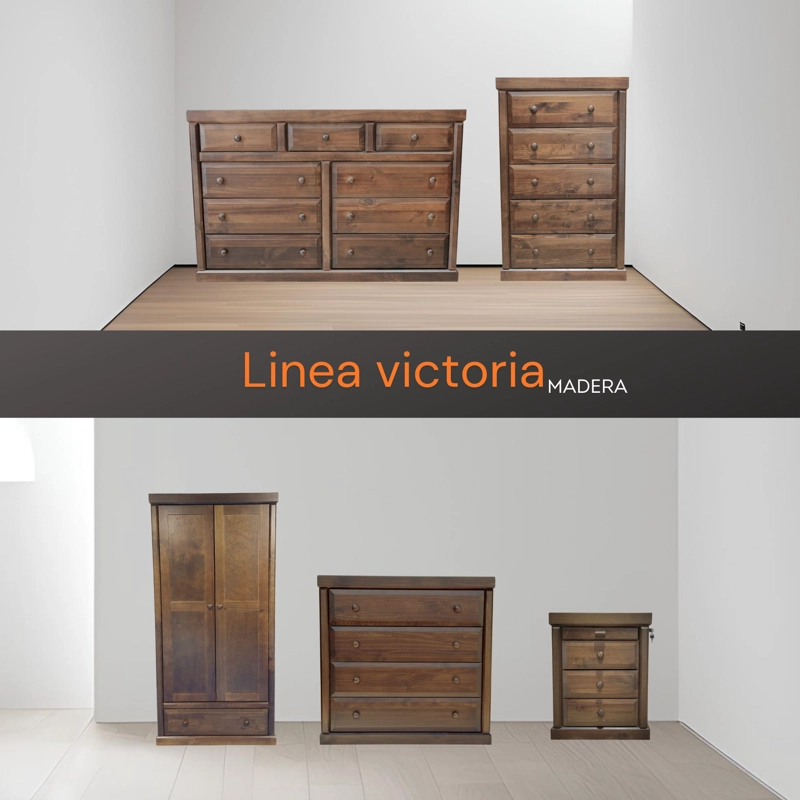 CÓMODA MUEBLES DURAN VICTORIA CHOCOLATE 9 - 10