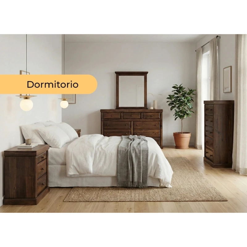 VELADOR MUEBLES DURAN VICTORIA CHOCOLATE DER - 8