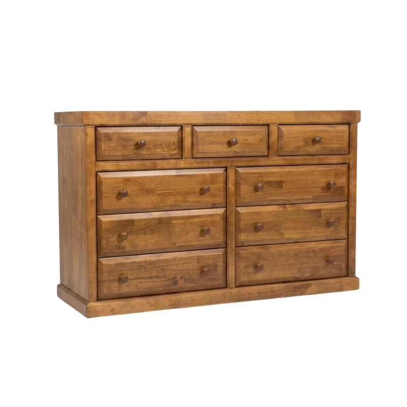 COMODA VICTORIA COLOR NOGAL 9 CAJONES - 2