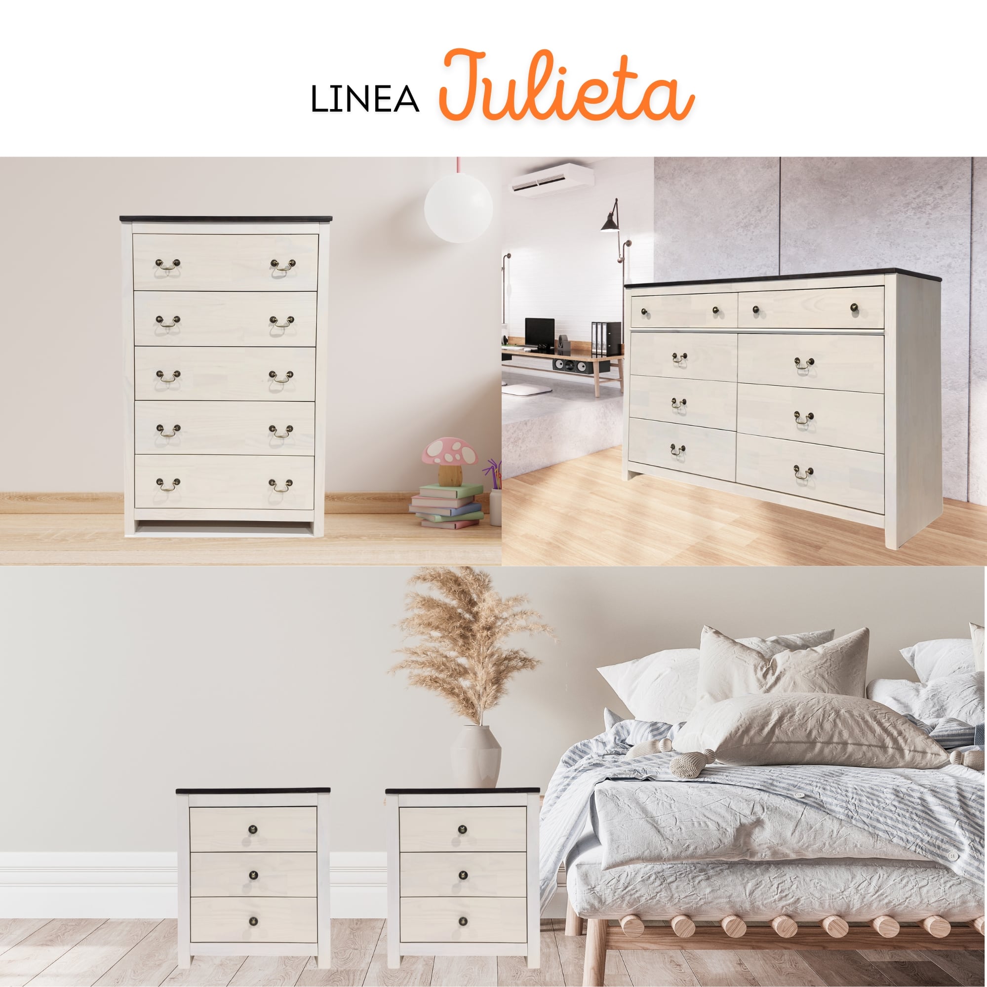 CAJONERA JULIETA 5 CAJONES - 2