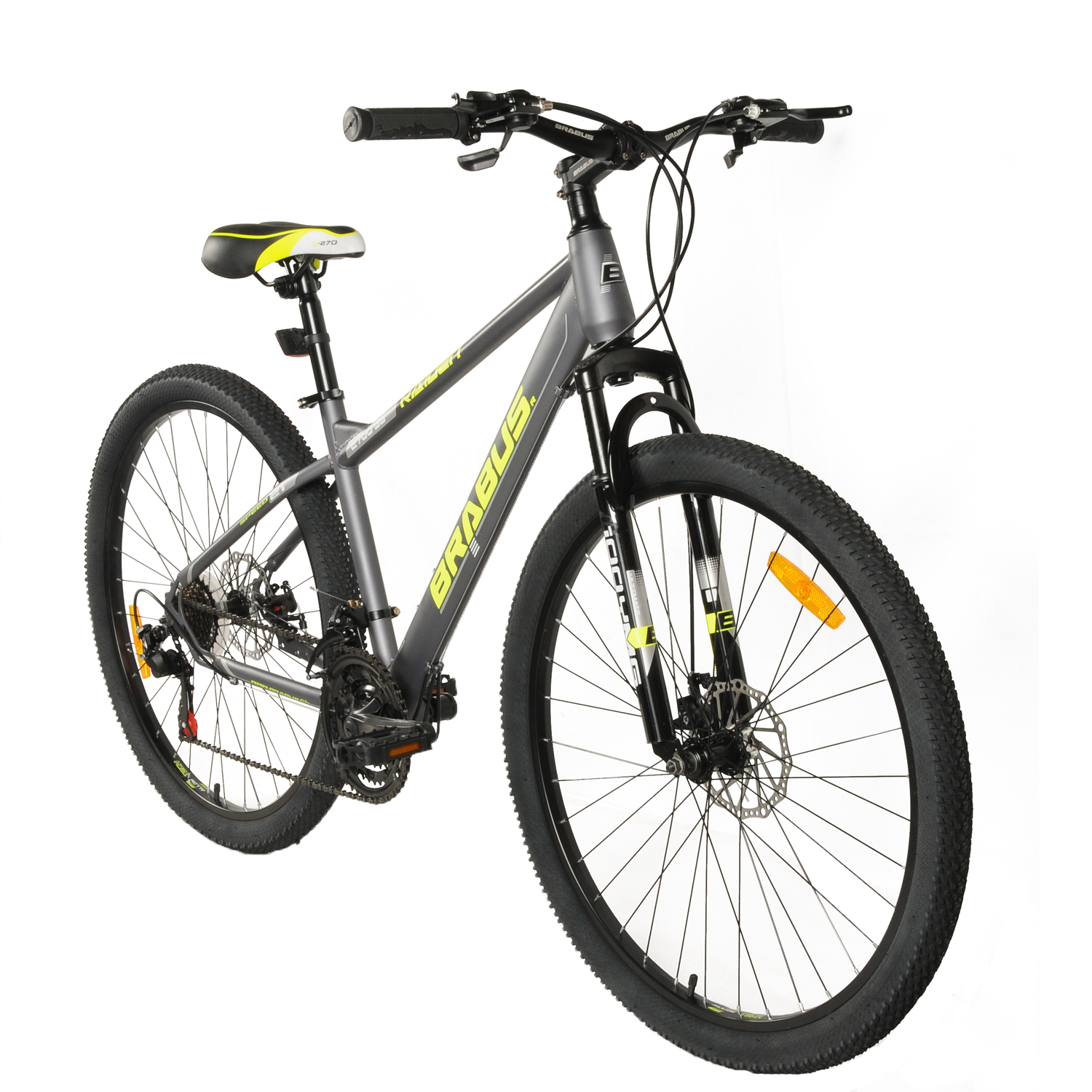 BICICLETA BRABUS RAIDEN ARO 27.5 GRIS - 2