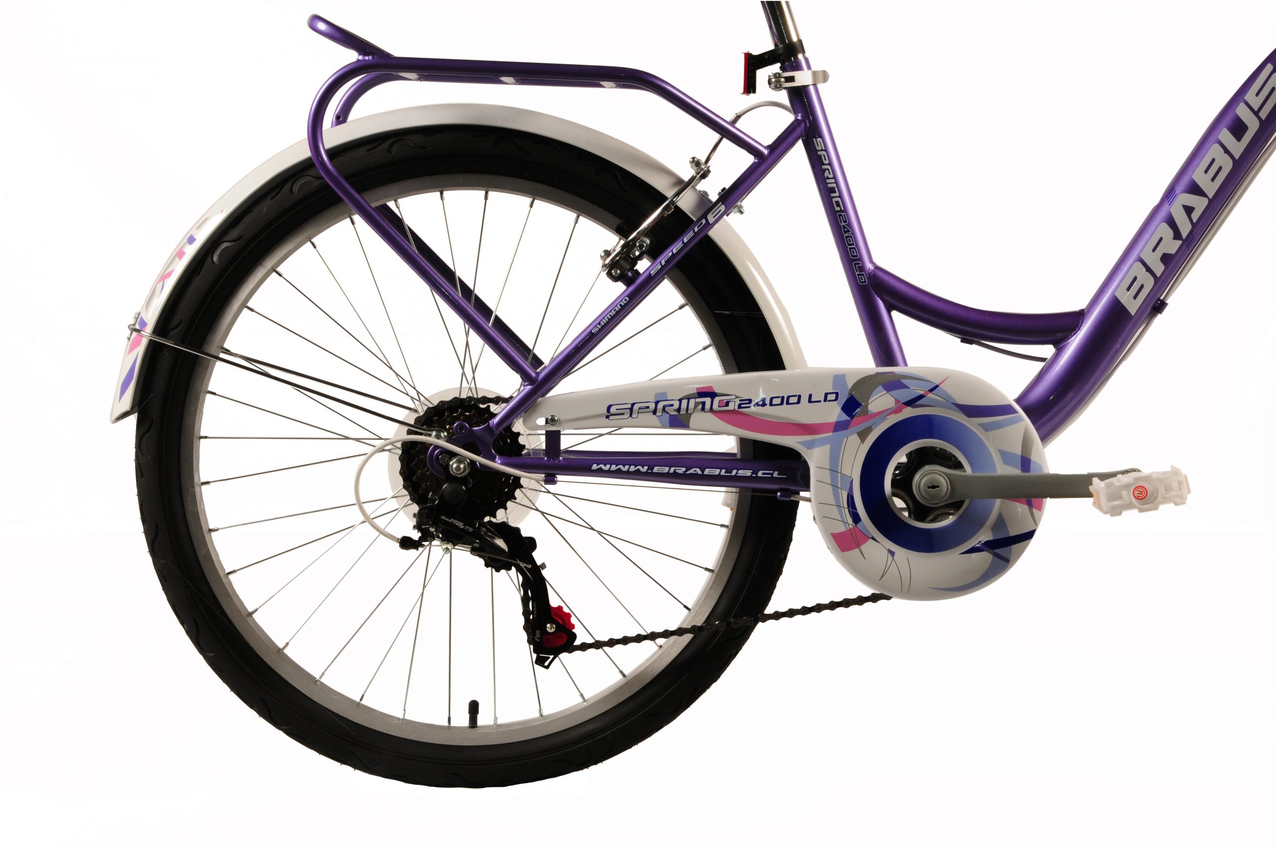 BICICLETA BRABUS SPRING ARO 24 VIOLETA - 4