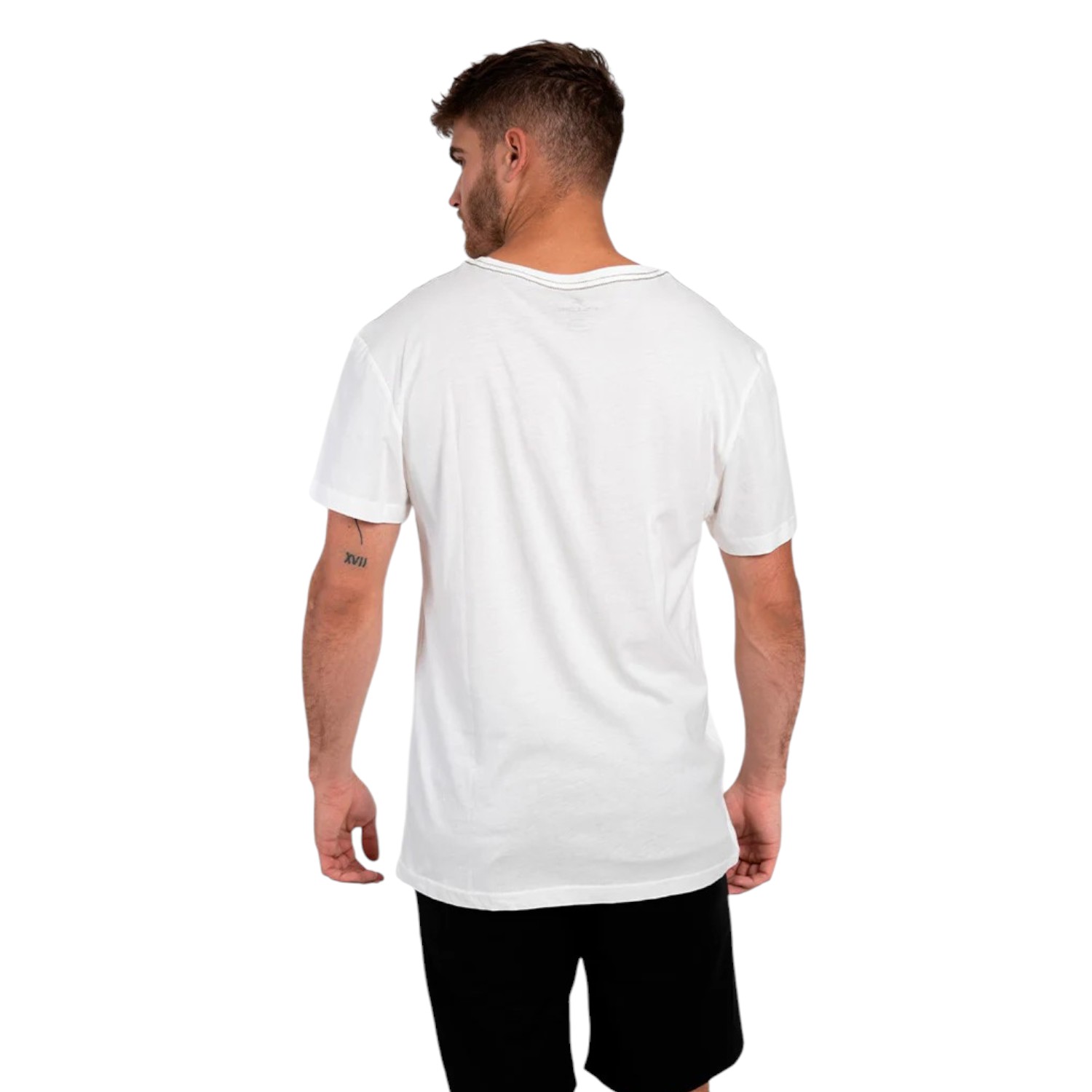 POLERA ORGÁNICA CON BOLSILLO BLANCO HOMBRE FALCONE - 3