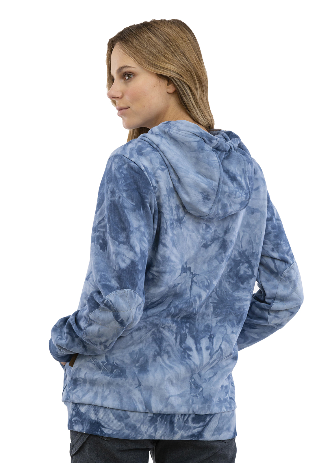 POLERON TIE-DYE WILD AZUL MUJER FALCONE - 3