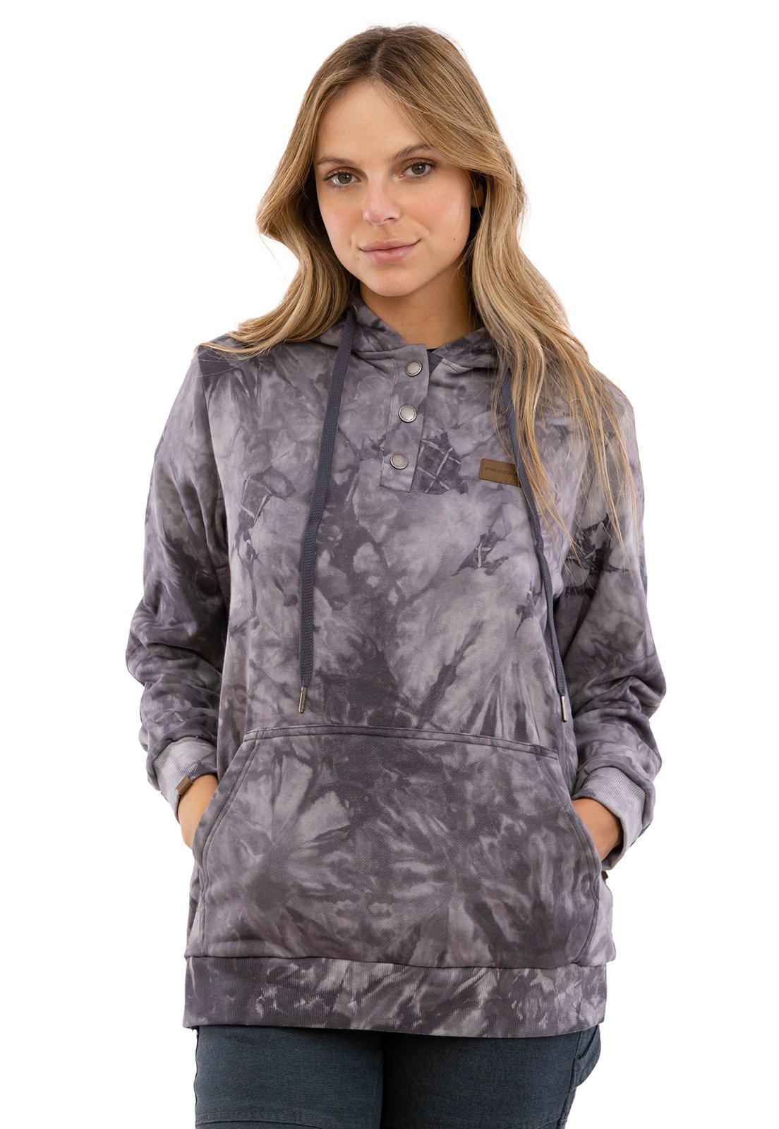 POLERÓN TIE-DYE WILD GRIS MUJER FALCONE - 1