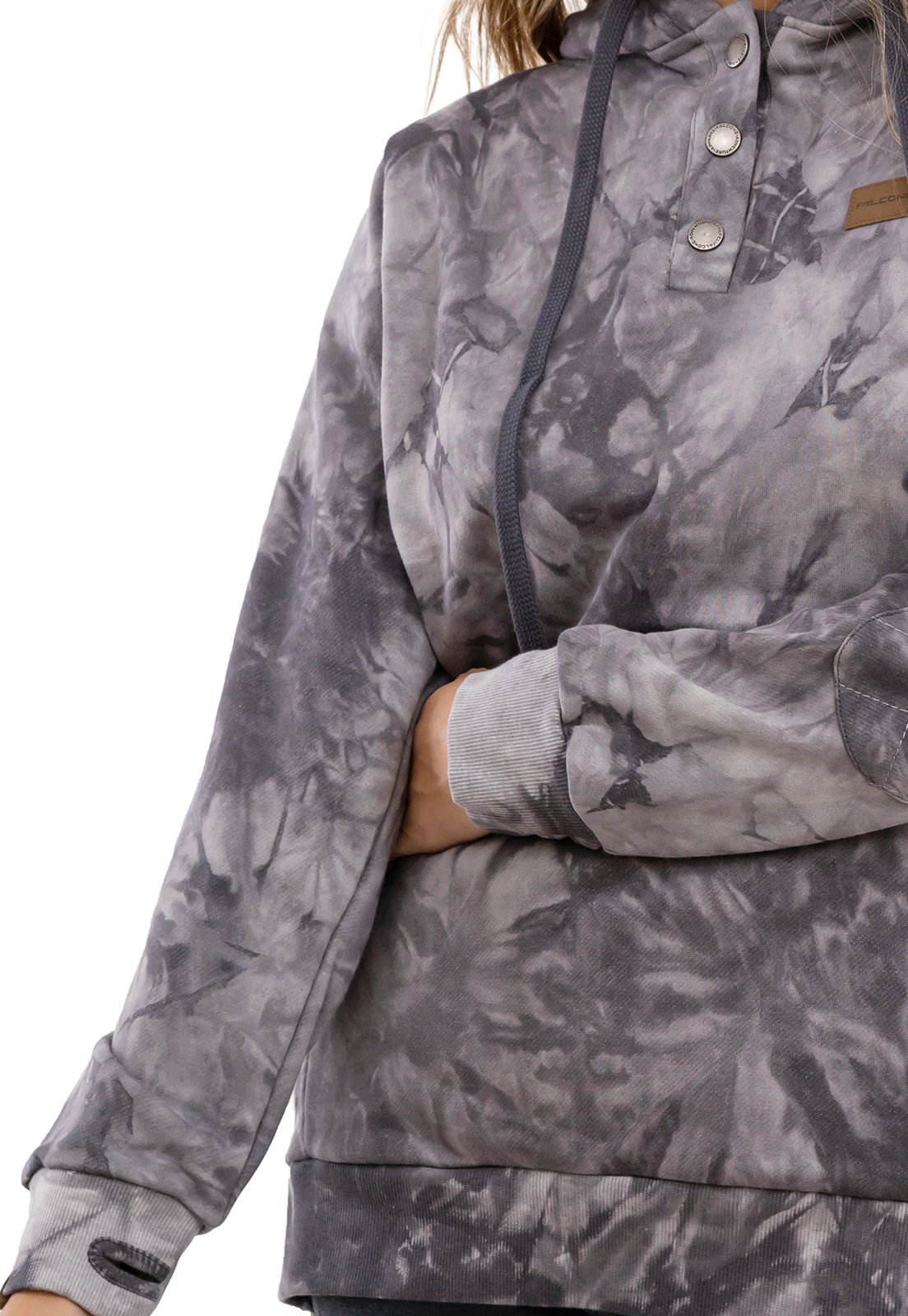 POLERÓN TIE-DYE WILD GRIS MUJER FALCONE - 4