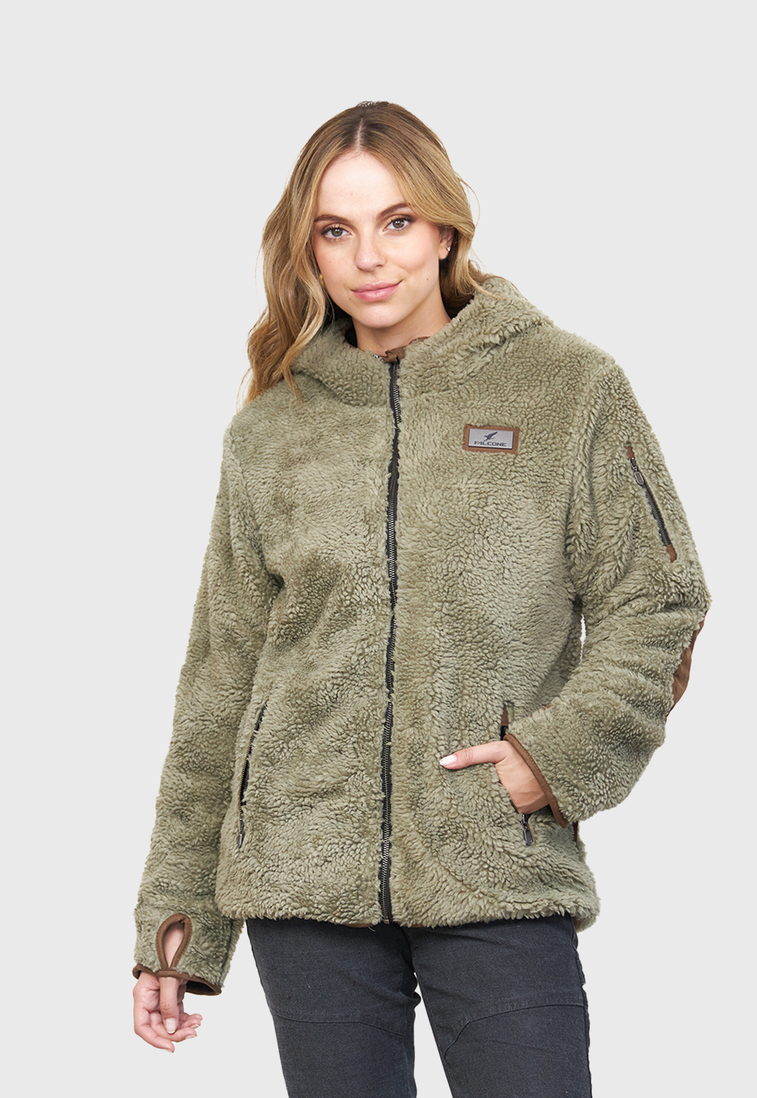 Chaqueta Chiporro Clásica V5 Verde Oliva Mujer Falcone - 1
