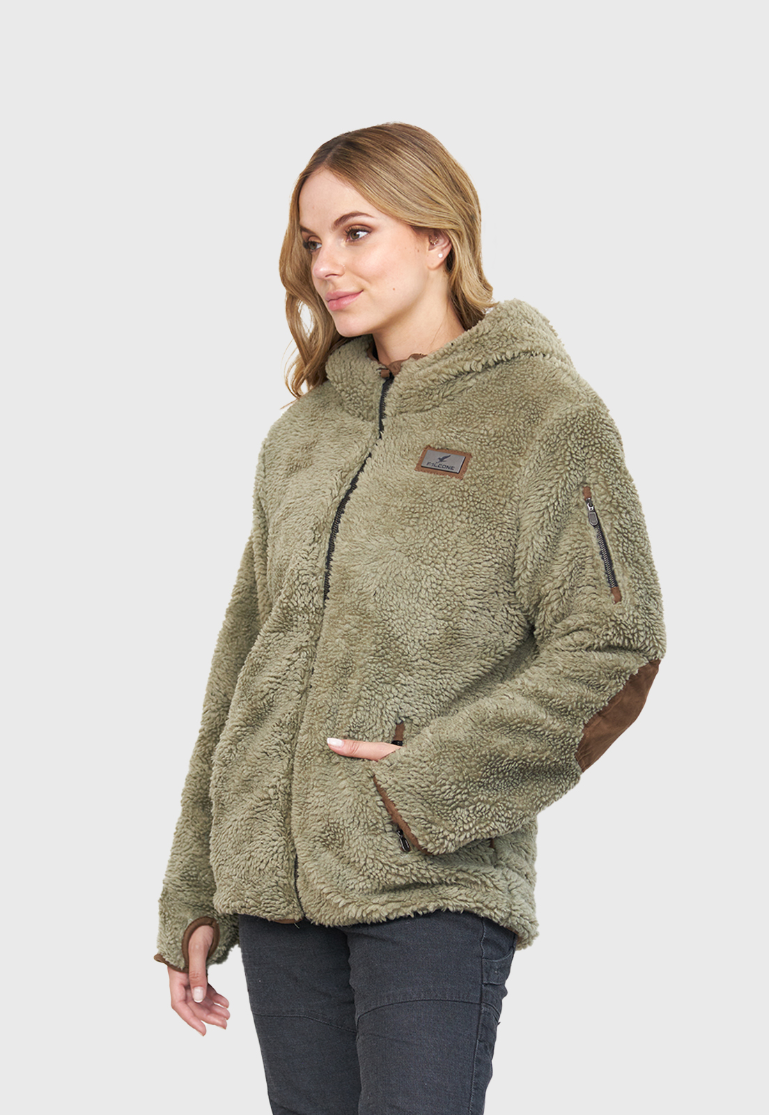 Chaqueta Chiporro Clásica V5 Verde Oliva Mujer Falcone - 3