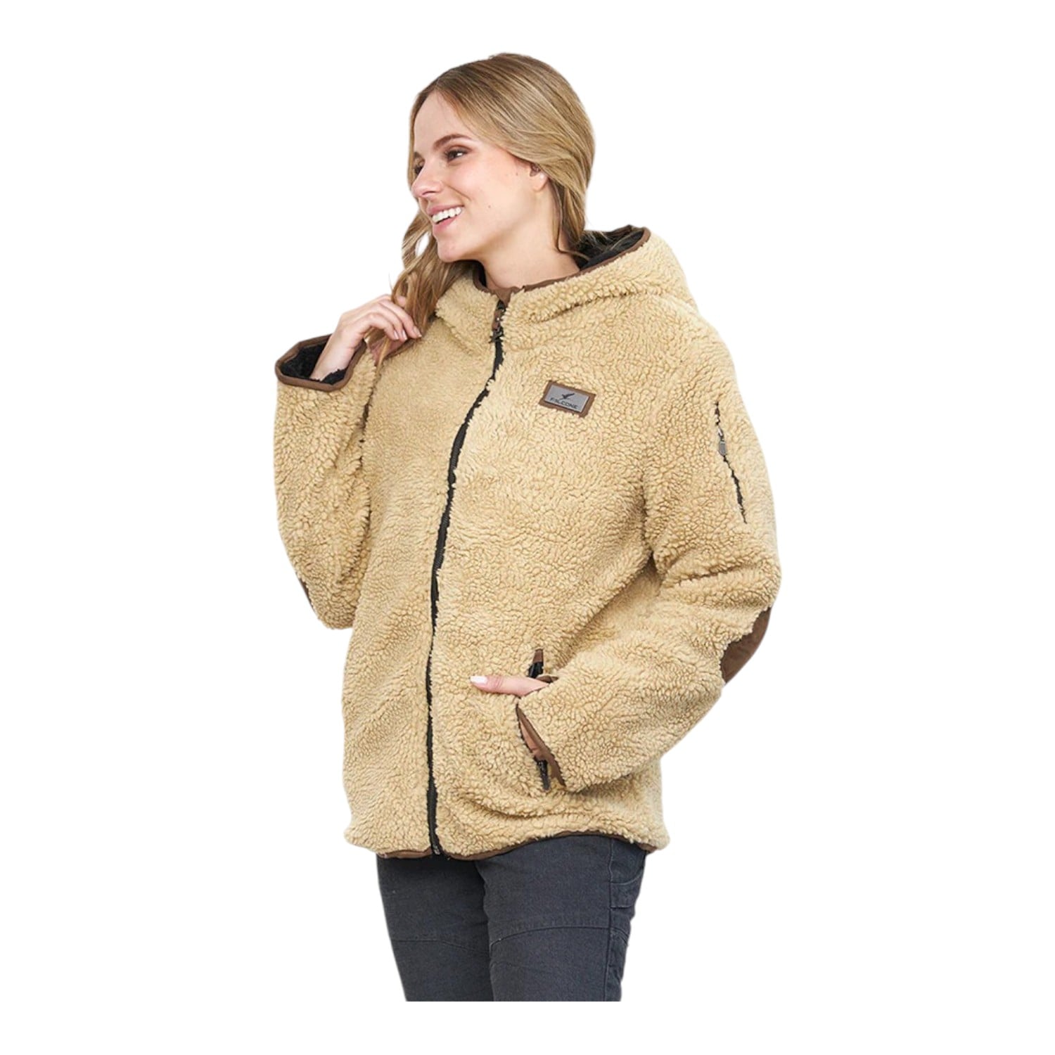 CHAQUETA CHIPORRO CLÁSICA MOSTAZA MUJER FALCONE - 4