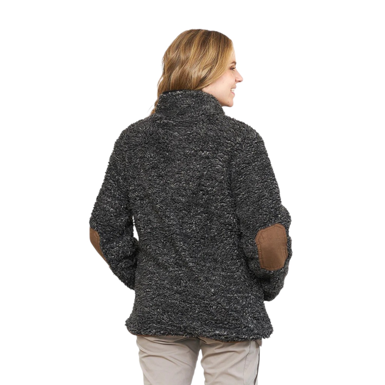 CHAQUETA CHIPORRO LUMBER NEGRO MELANGE MUJER FALCONE - 3