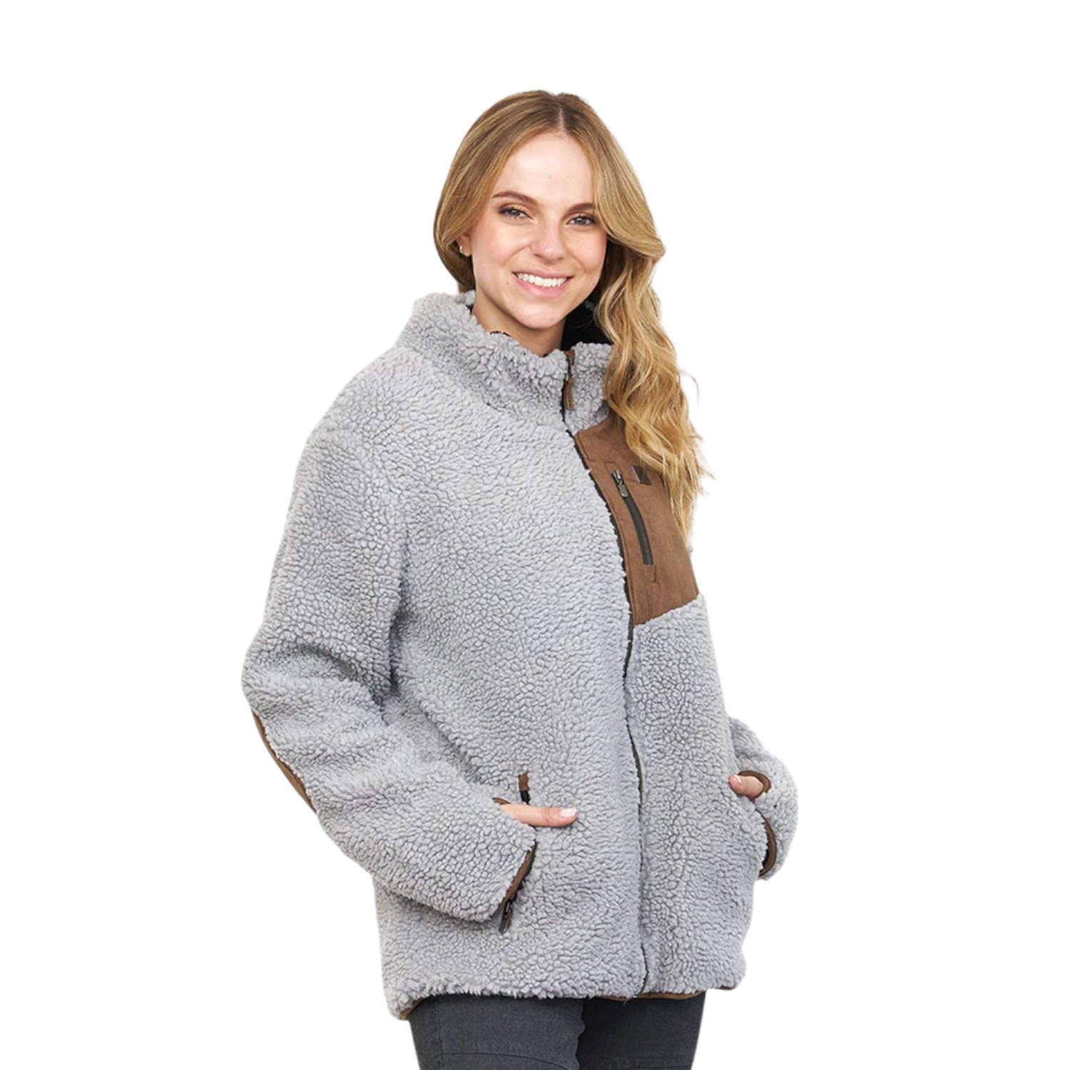 -15% OFF Chaqueta Chiporro Lumber Gris Plata Mujer Falcone - 2