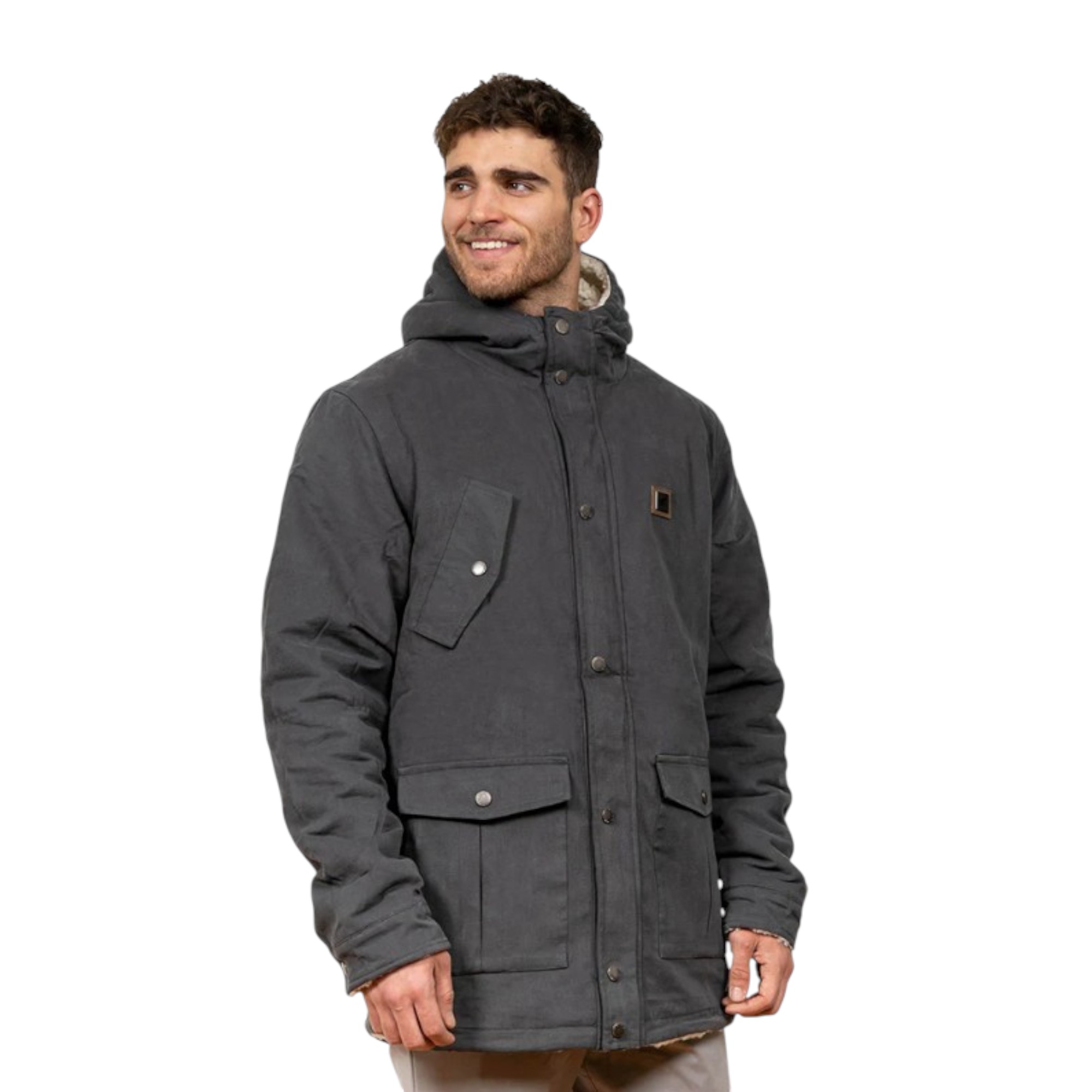 CHAQUETA CANVAS REVERSIBLE WOODSTONE GRIS HOMBRE FALCONE - 5
