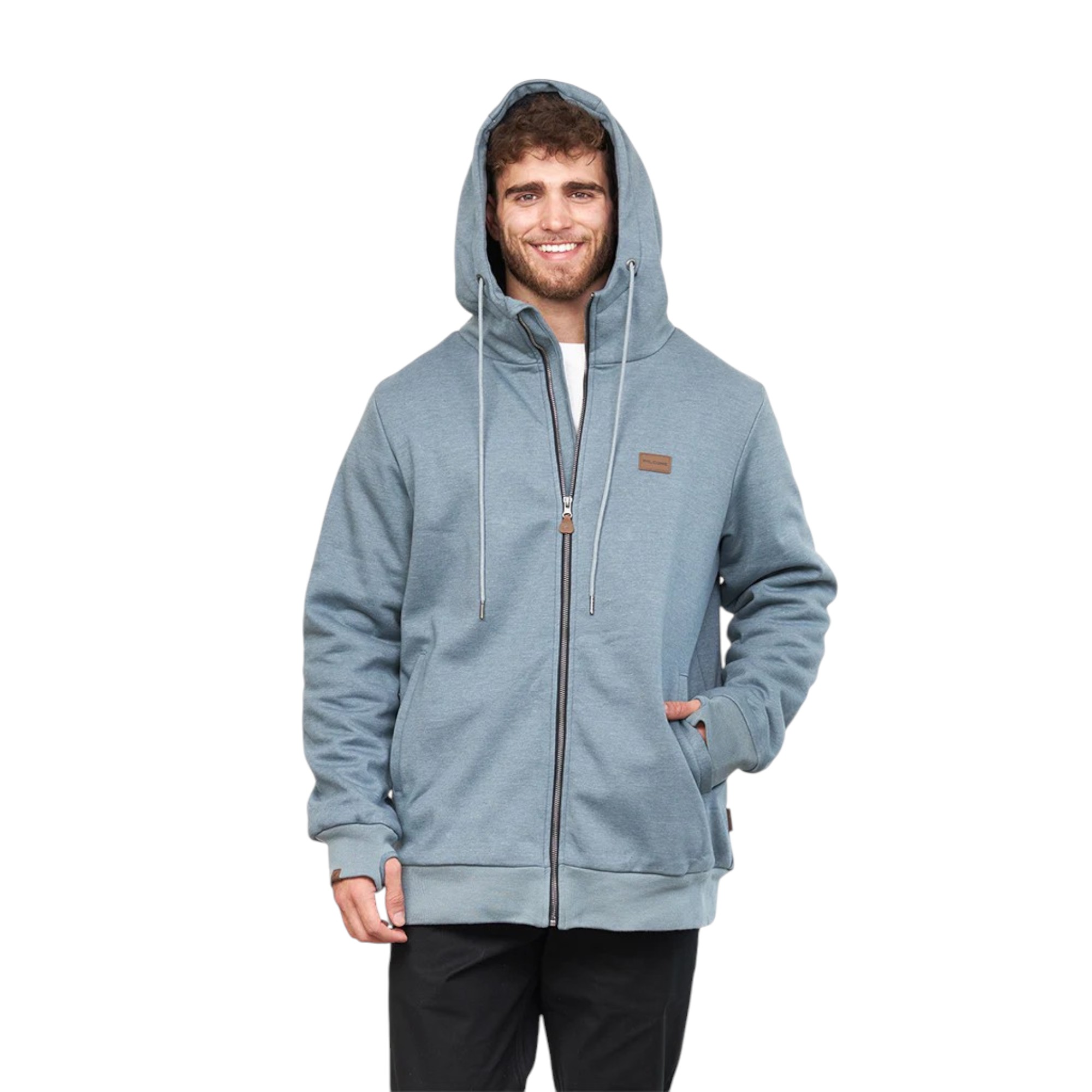 POLERÓN CON SHERPA RIDE SEASON V2 AZUL HOMBRE FALCONE - 1