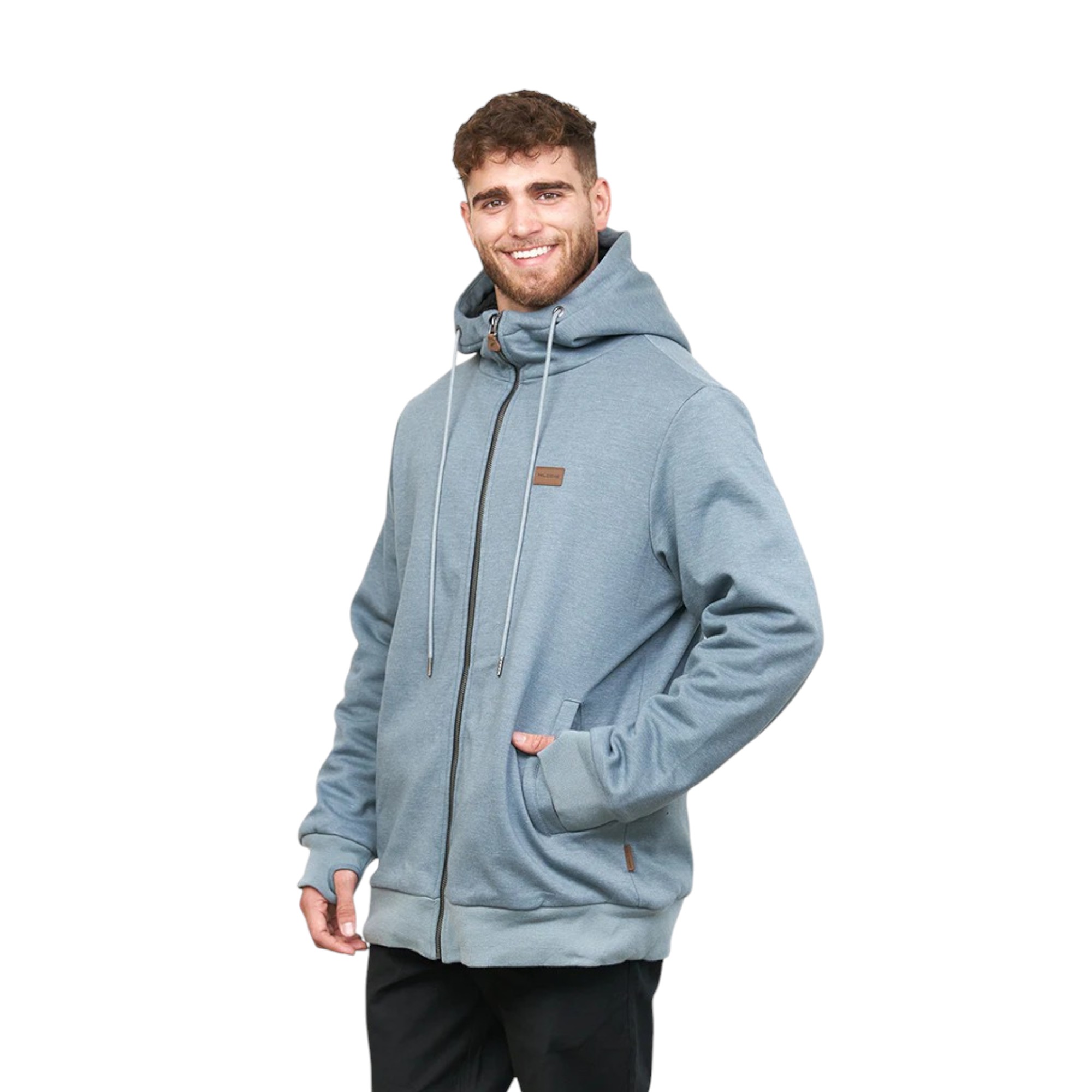POLERÓN CON SHERPA RIDE SEASON V2 AZUL HOMBRE FALCONE - 2