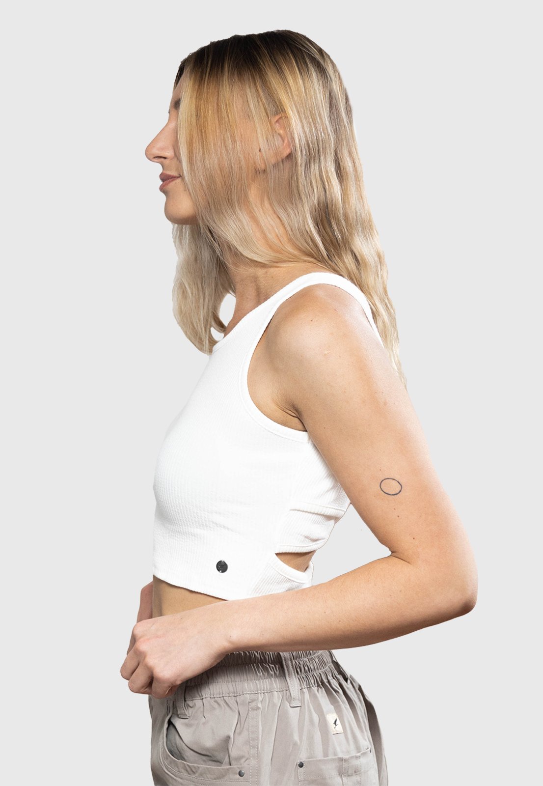 CROP TOP ALL DAY BLANCO MUJER FALCONE - 4