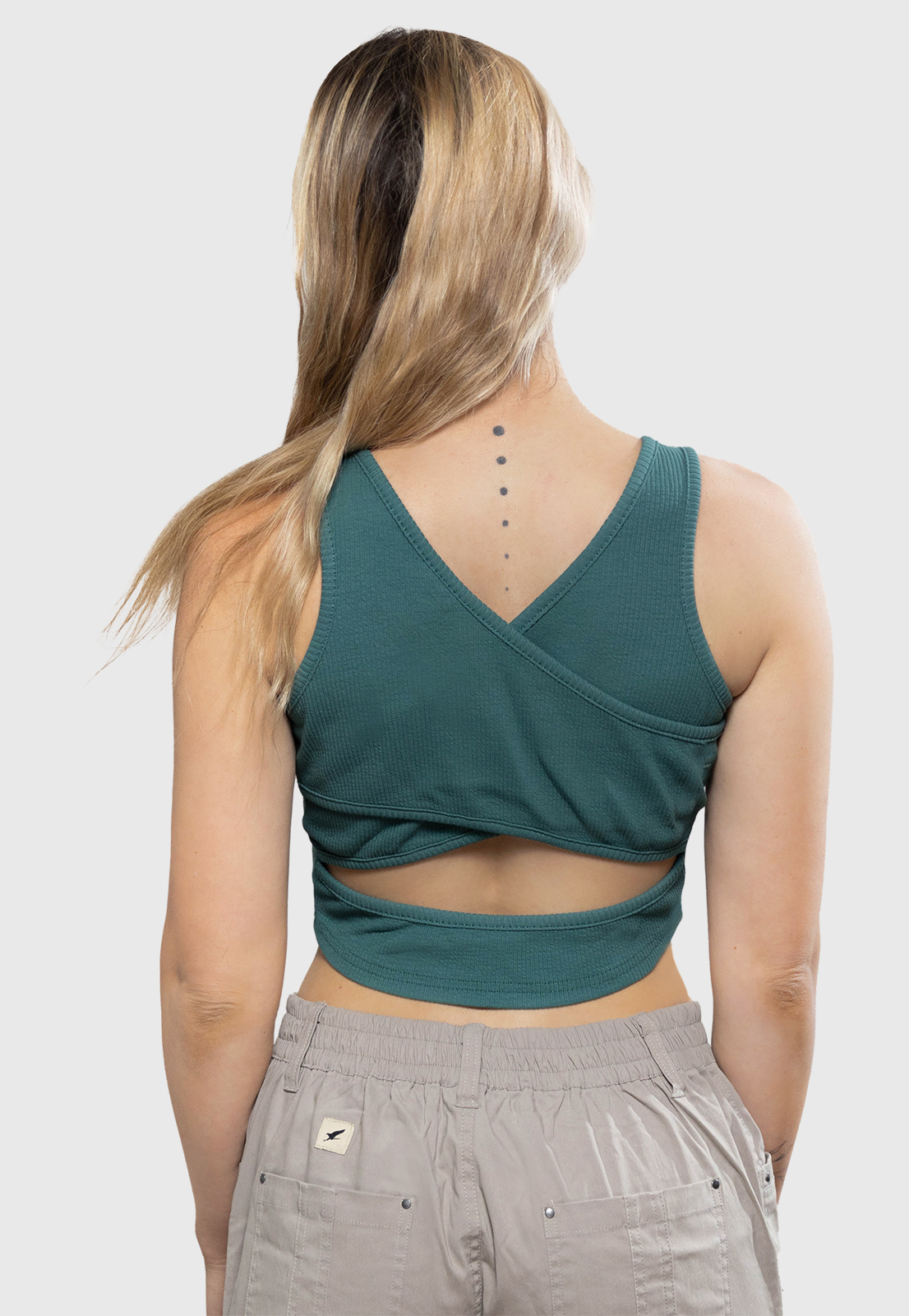 CROP TOP ALL DAY VERDE MUJER FALCONE - 3