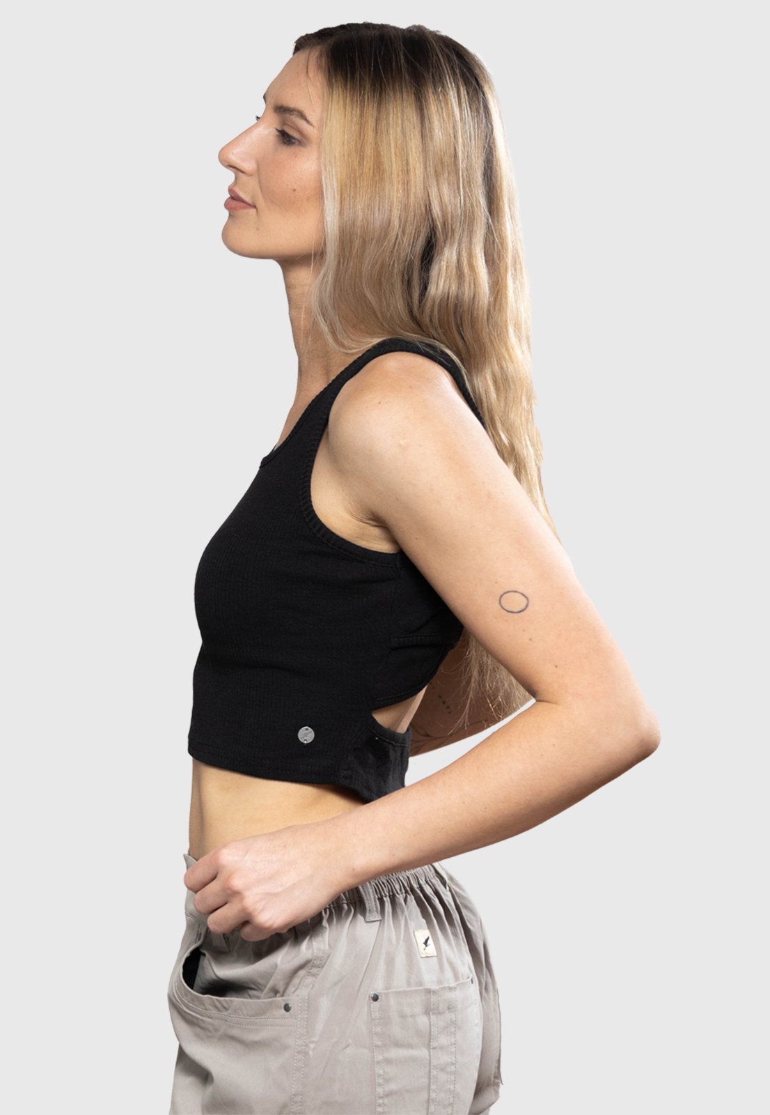 CROP TOP ALL DAY NEGRO MUJER FALCONE - 2