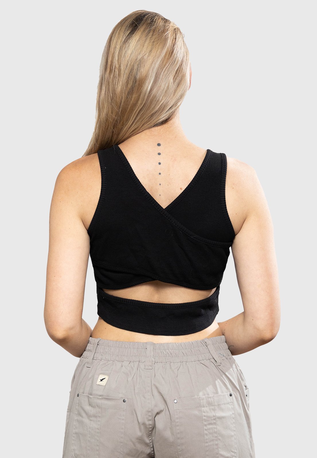 CROP TOP ALL DAY NEGRO MUJER FALCONE - 3