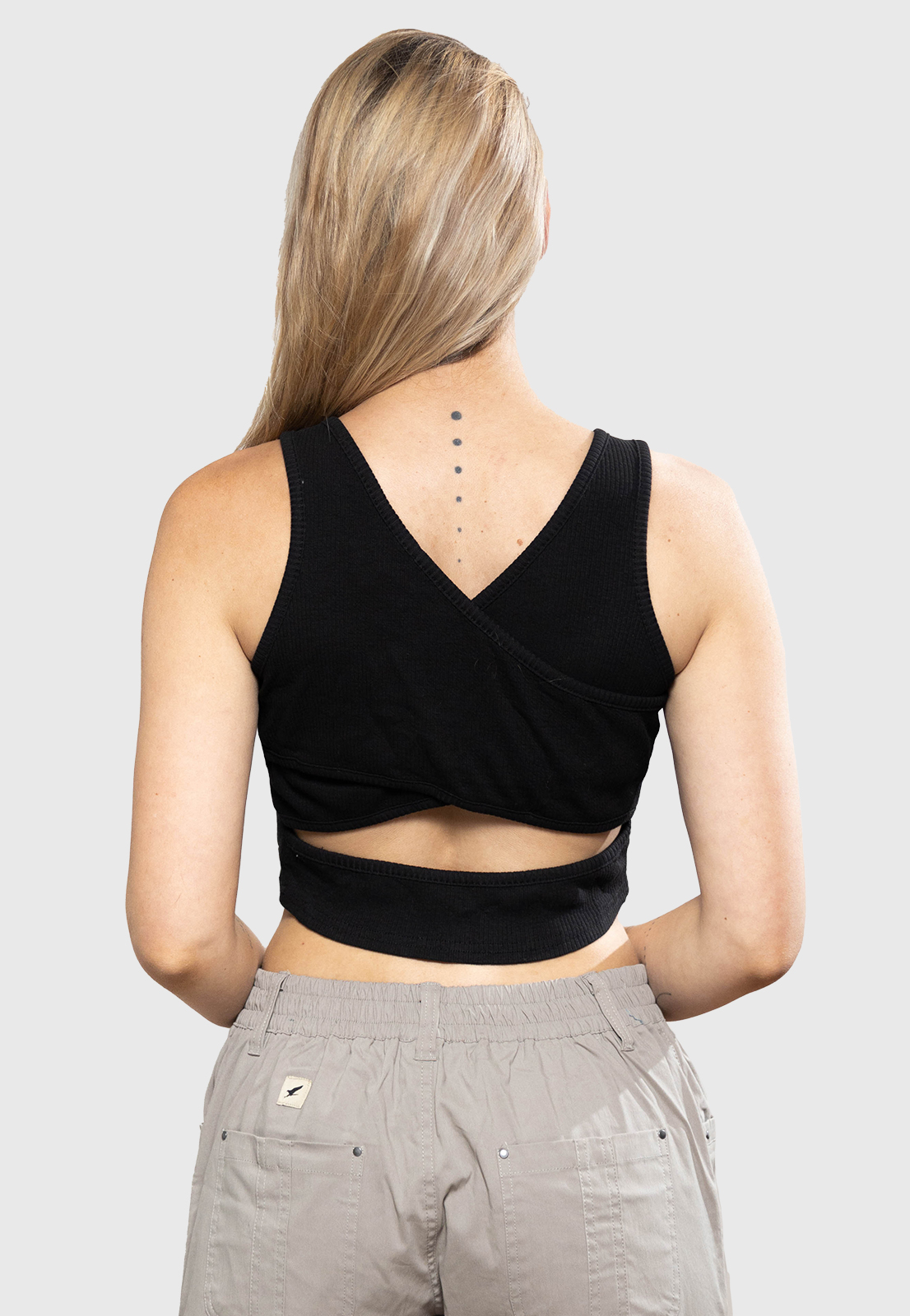 CROP TOP ALL DAY NEGRO MUJER FALCONE - 3
