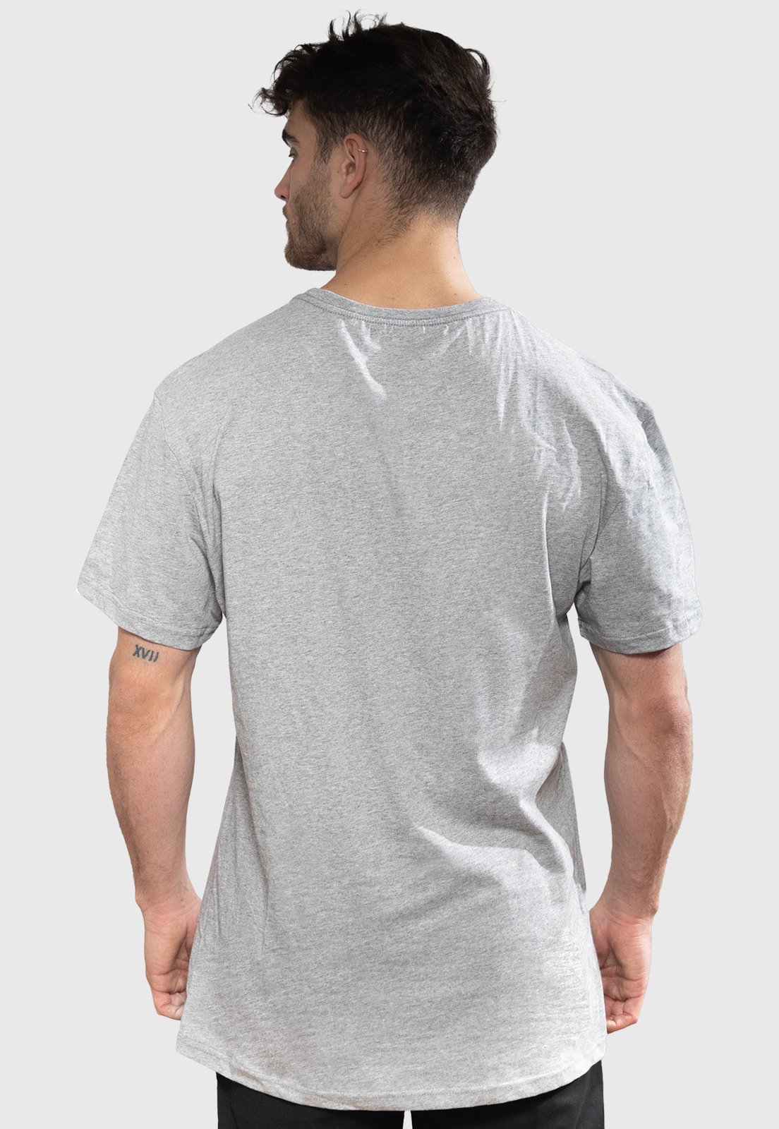 POLERA ORGÁNICA CON BOLSILLO GRIS CLARO HOMBRE FALCONE - 3