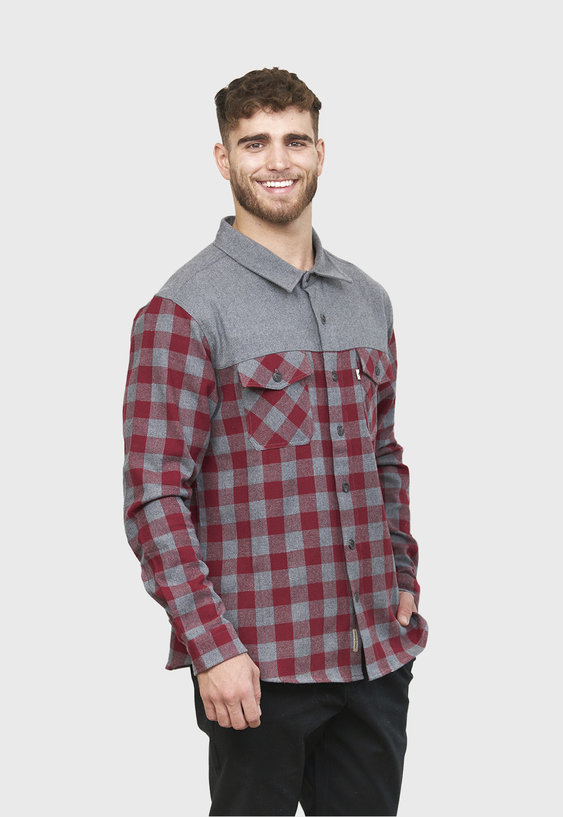CAMISA LONGRIDER ROJA HOMBRE FALCONE - 1