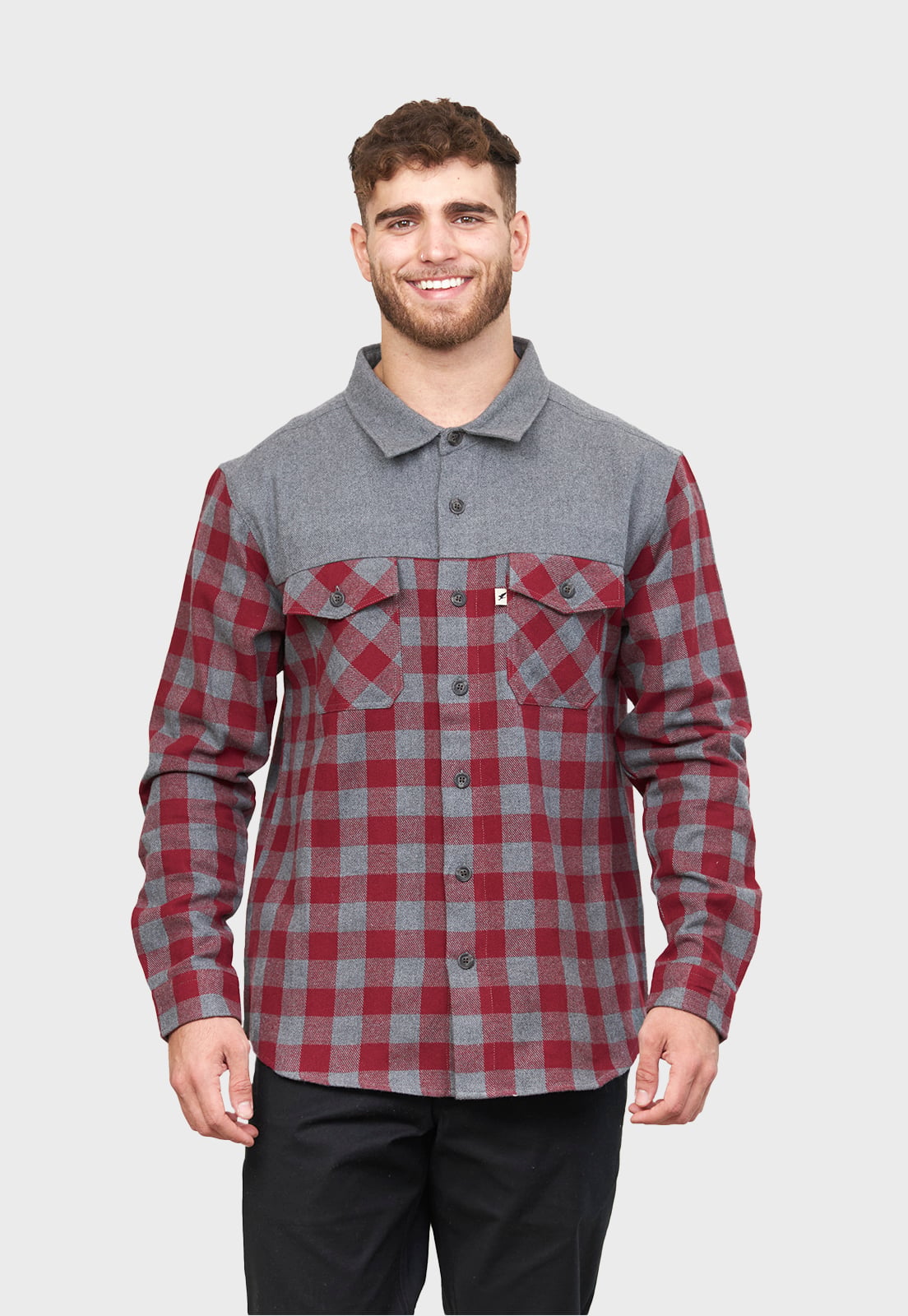 CAMISA LONGRIDER ROJA HOMBRE FALCONE - 2