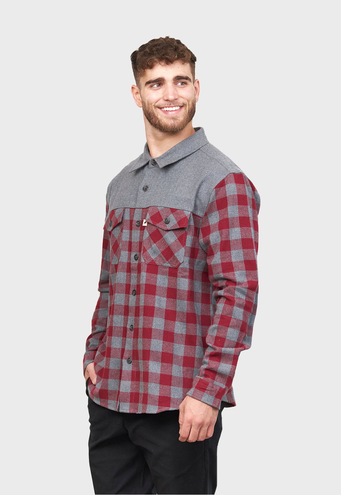 CAMISA LONGRIDER ROJA HOMBRE FALCONE - 4