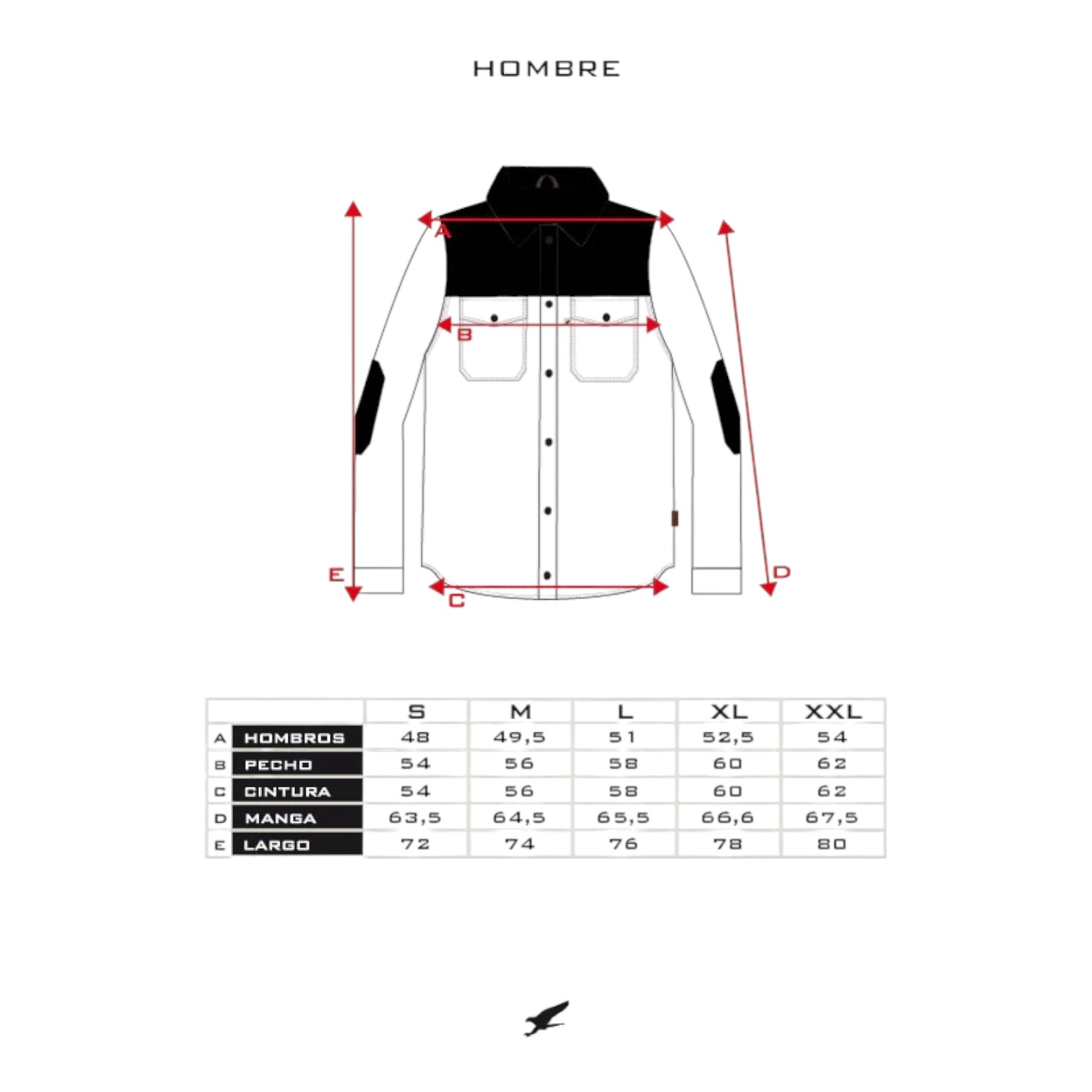 CAMISA LONGRIDER ROJA HOMBRE FALCONE - 5