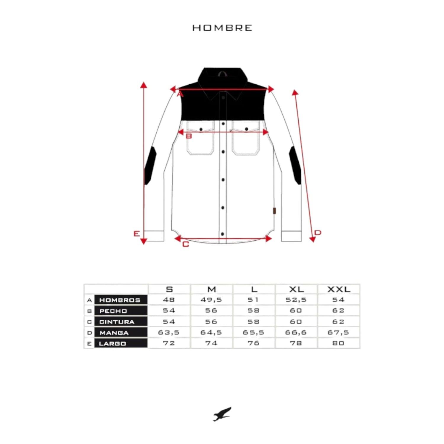 CAMISA LONGRIDER ROJA HOMBRE FALCONE - 5