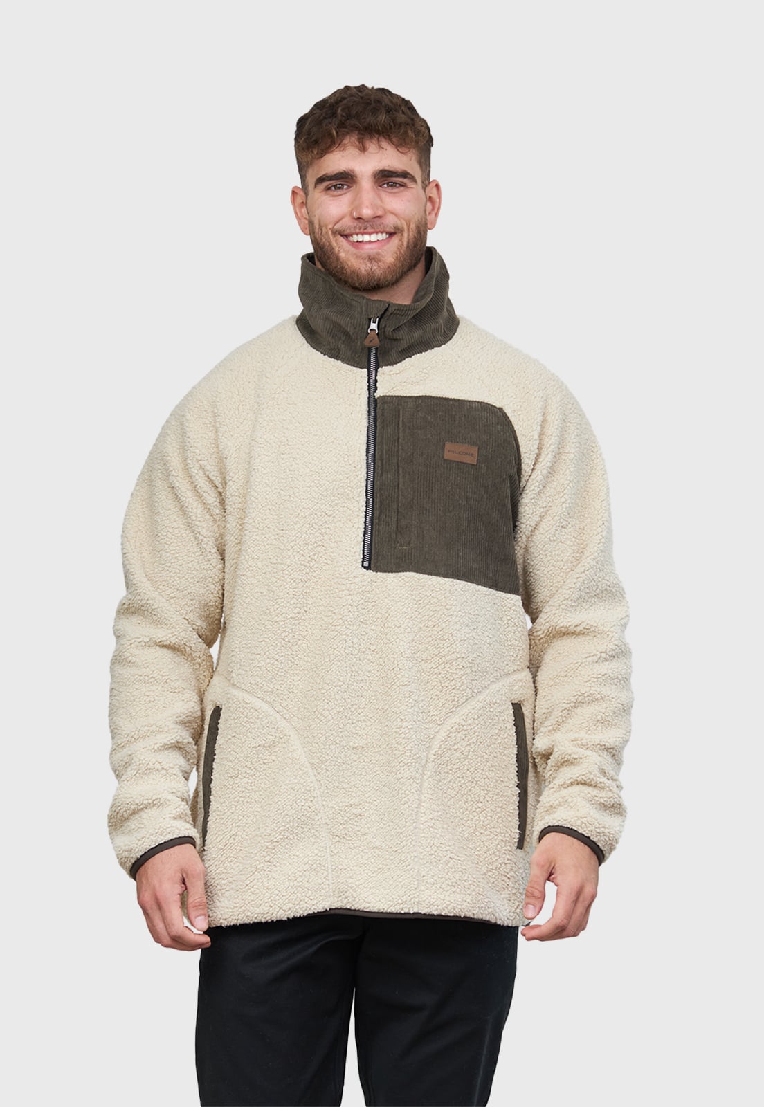 POLERÓN SHERPA NOMADIC BEIGE HOMBRE FALCONE - 1