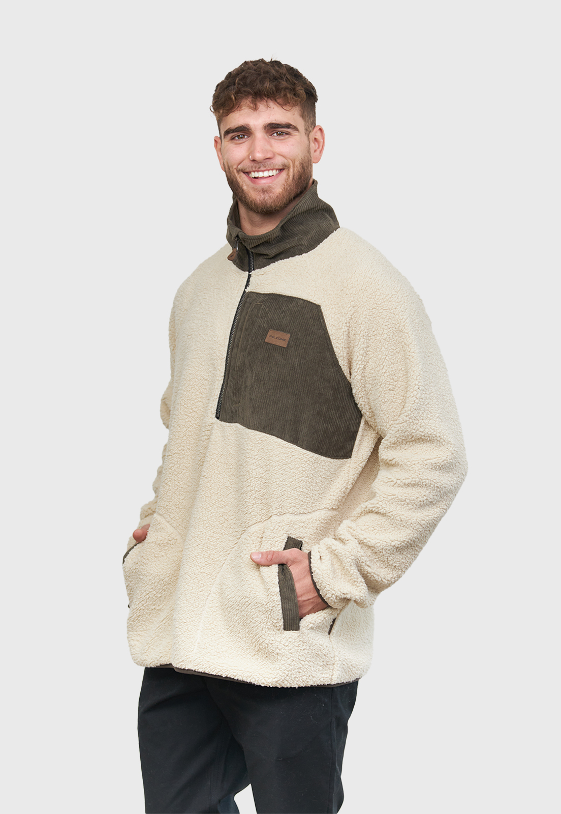 POLERÓN SHERPA NOMADIC BEIGE HOMBRE FALCONE - 4