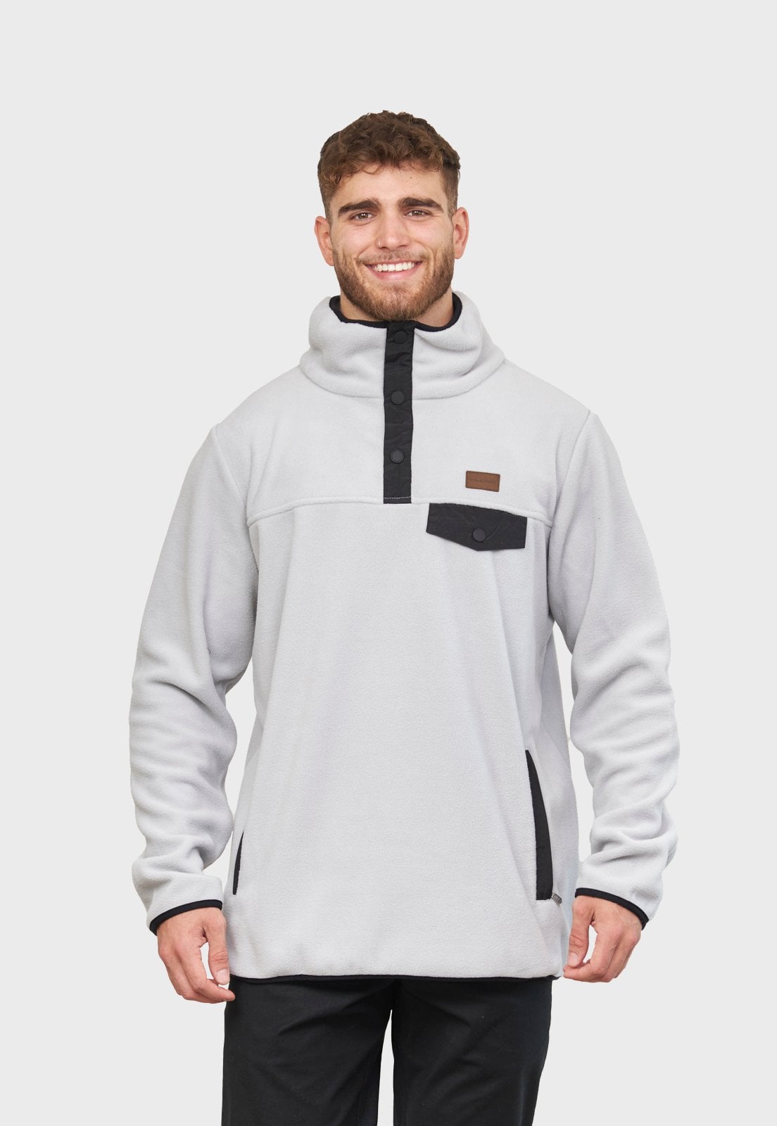 POLERÓN POLAR JOURNEY GRIS CLARO HOMBRE FALCONE - 1