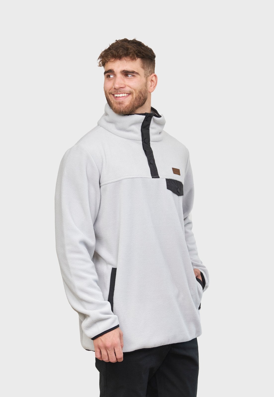 POLERÓN POLAR JOURNEY GRIS CLARO HOMBRE FALCONE - 2