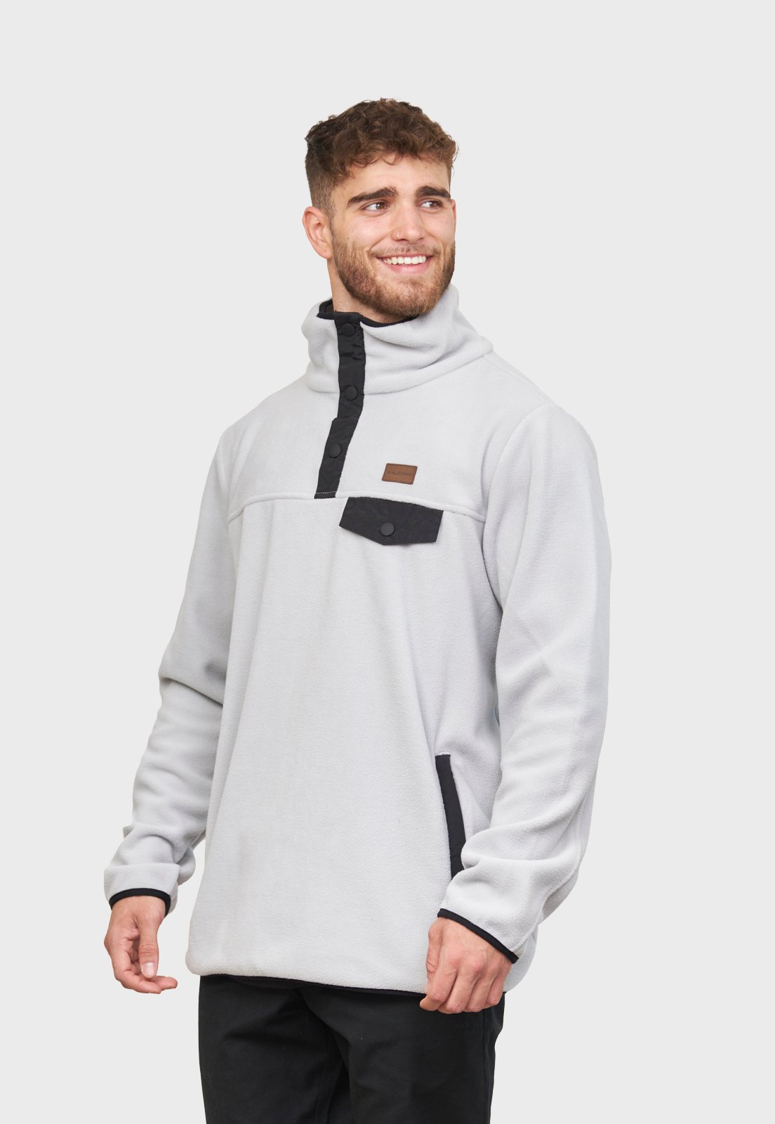 POLERÓN POLAR JOURNEY GRIS CLARO HOMBRE FALCONE - 4