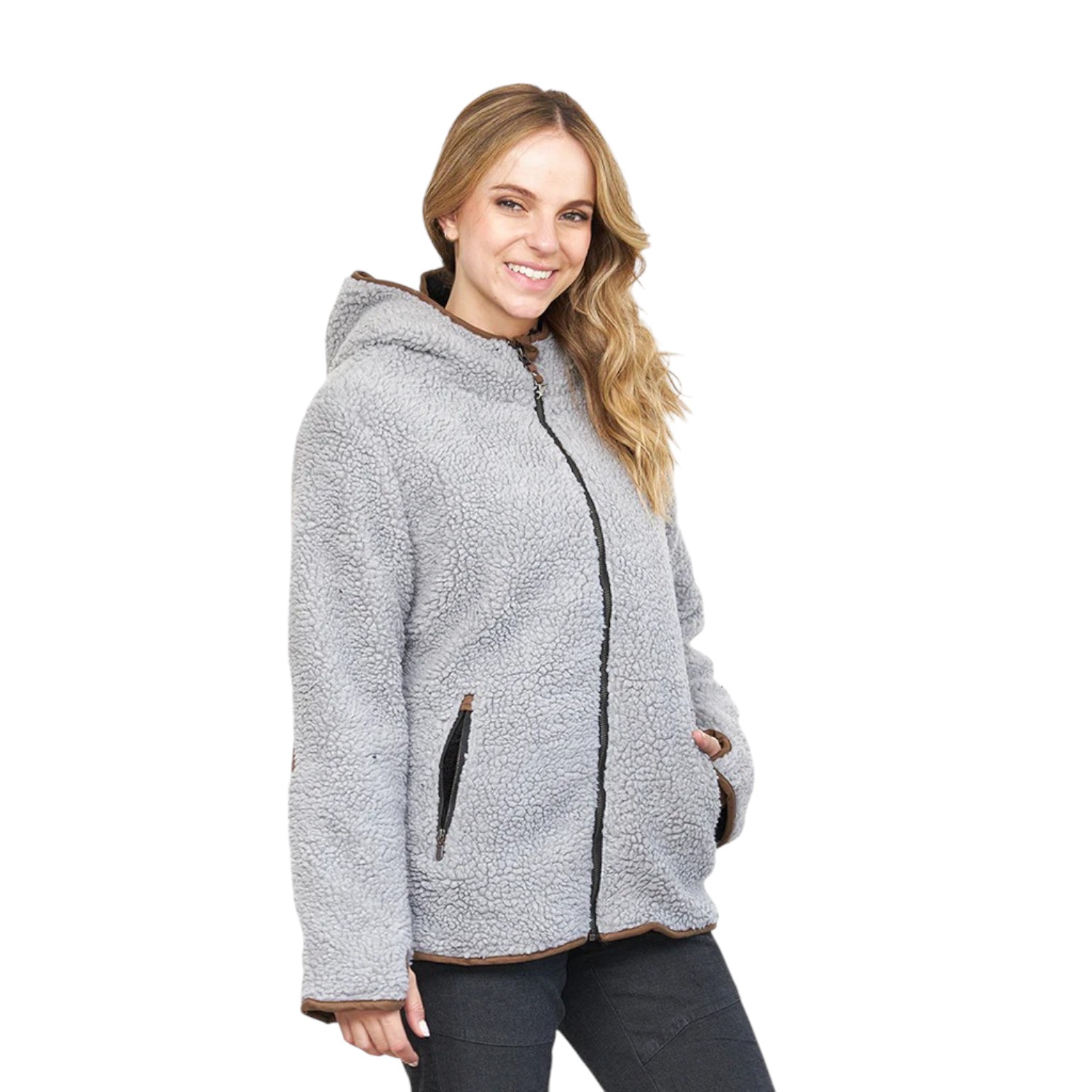 Chaqueta Chiporro Clásica V5 Gris Plata Mujer Falcone - 2