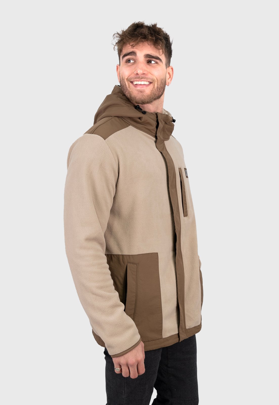 CHAQUETA POLAR JOURNEY BEIGE HOMBRE FALCONE - 2