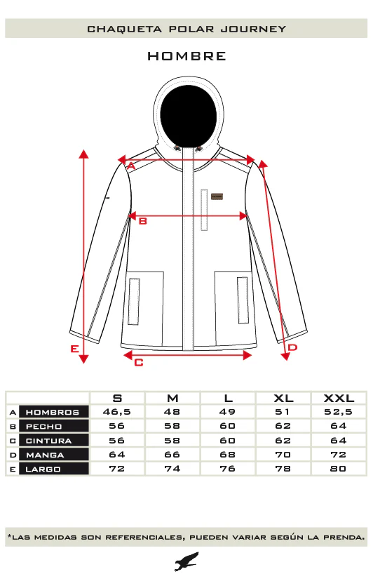 CHAQUETA POLAR JOURNEY BEIGE HOMBRE FALCONE - 5