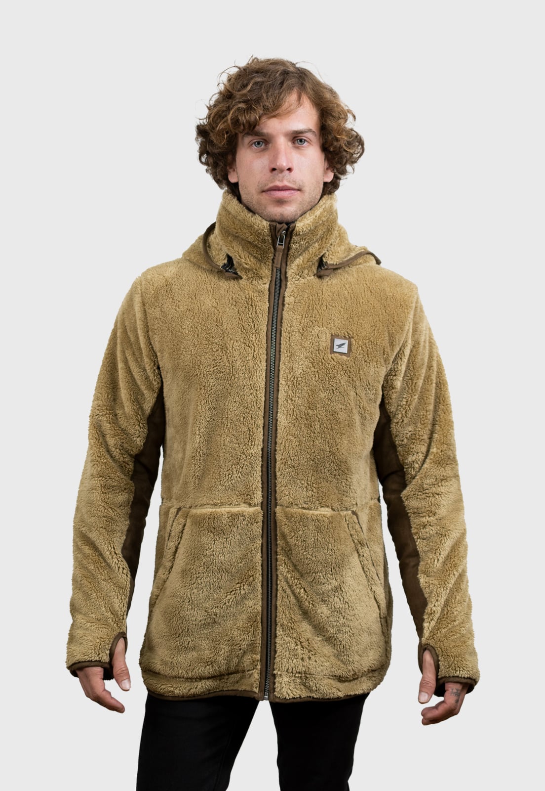 CHAQUETA SHAGGY LANDER V2 CAFE CLARO HOMBRE FALCONE - 1