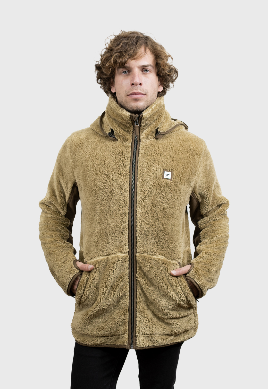 CHAQUETA SHAGGY LANDER V2 CAFE CLARO HOMBRE FALCONE - 2