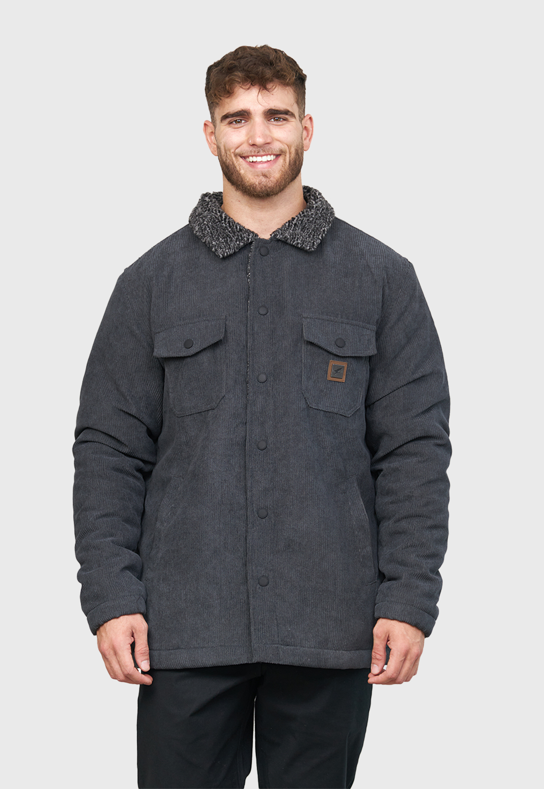 CHAQUETA HARVESTER GRIS OSCURO HOMBRE FALCONE - 1