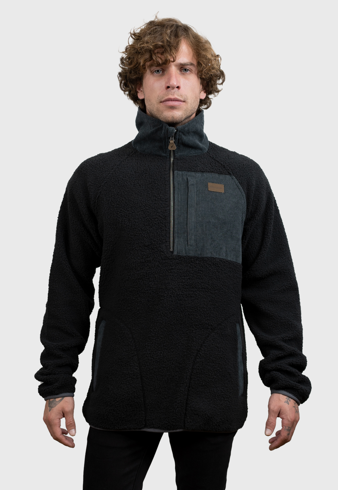 POLERÓN SHERPA NOMADIC NEGRO HOMBRE FALCONE - 1