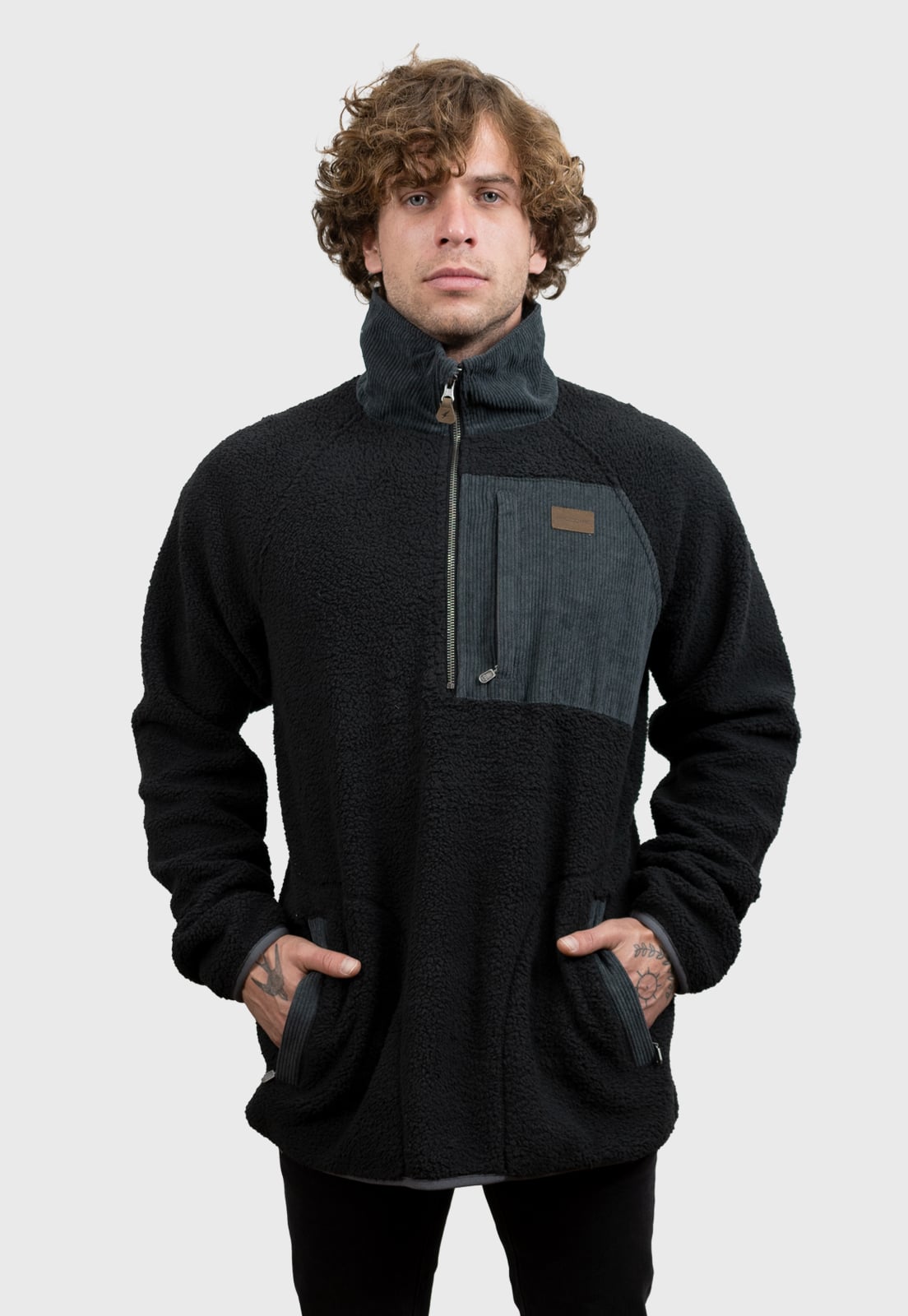 POLERÓN SHERPA NOMADIC NEGRO HOMBRE FALCONE - 2