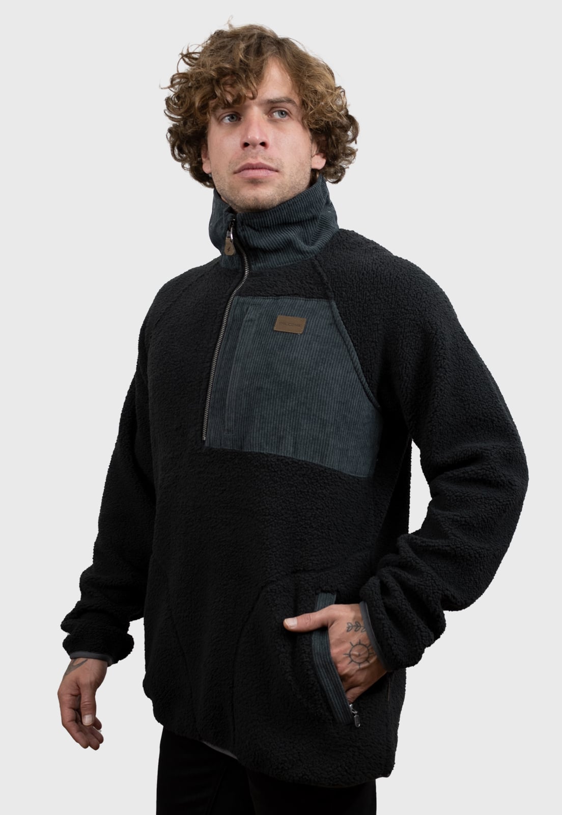 POLERÓN SHERPA NOMADIC NEGRO HOMBRE FALCONE - 3