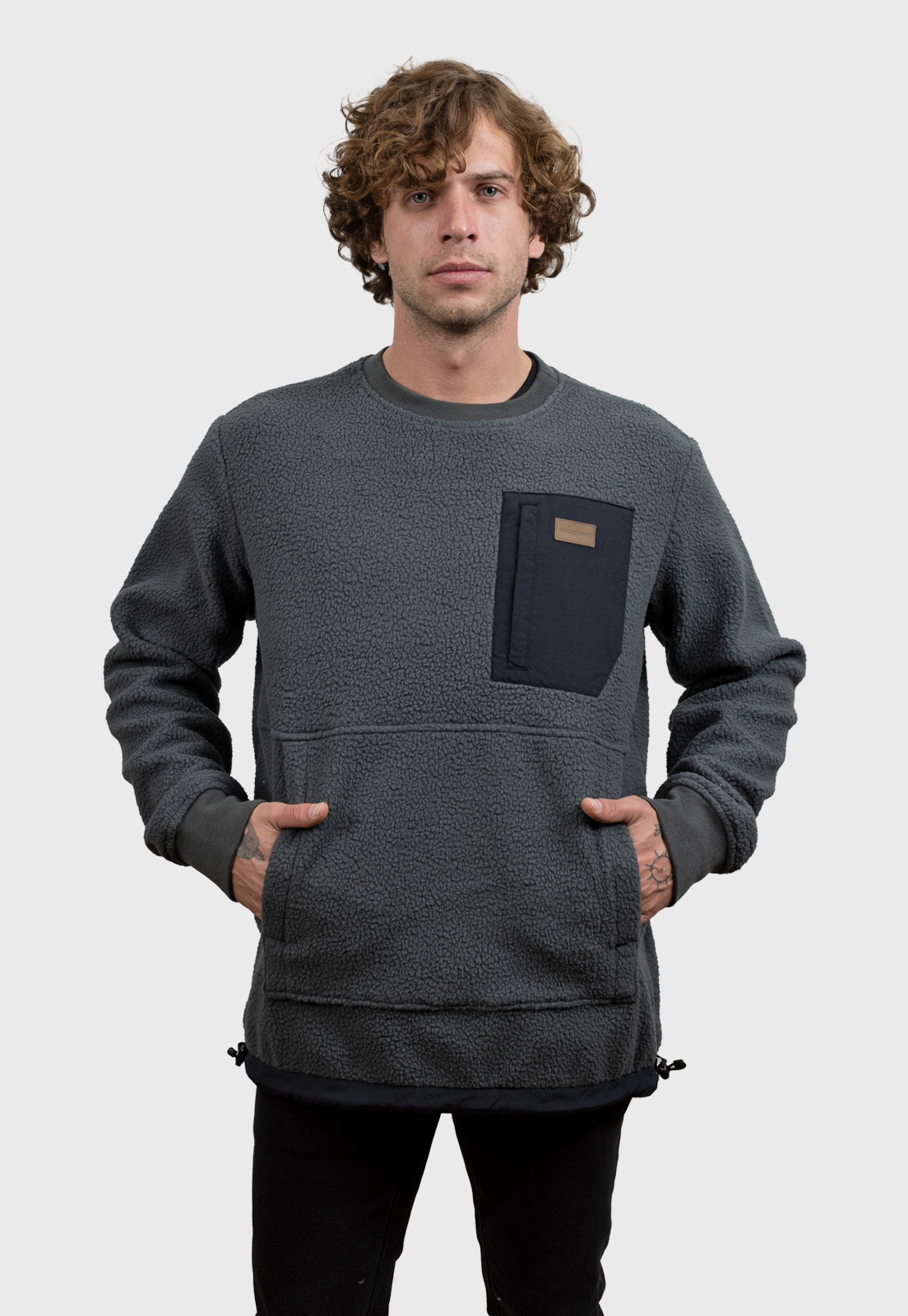 POLERÓN FRONTIER GRIS OSCURO HOMBRE FALCONE - 2