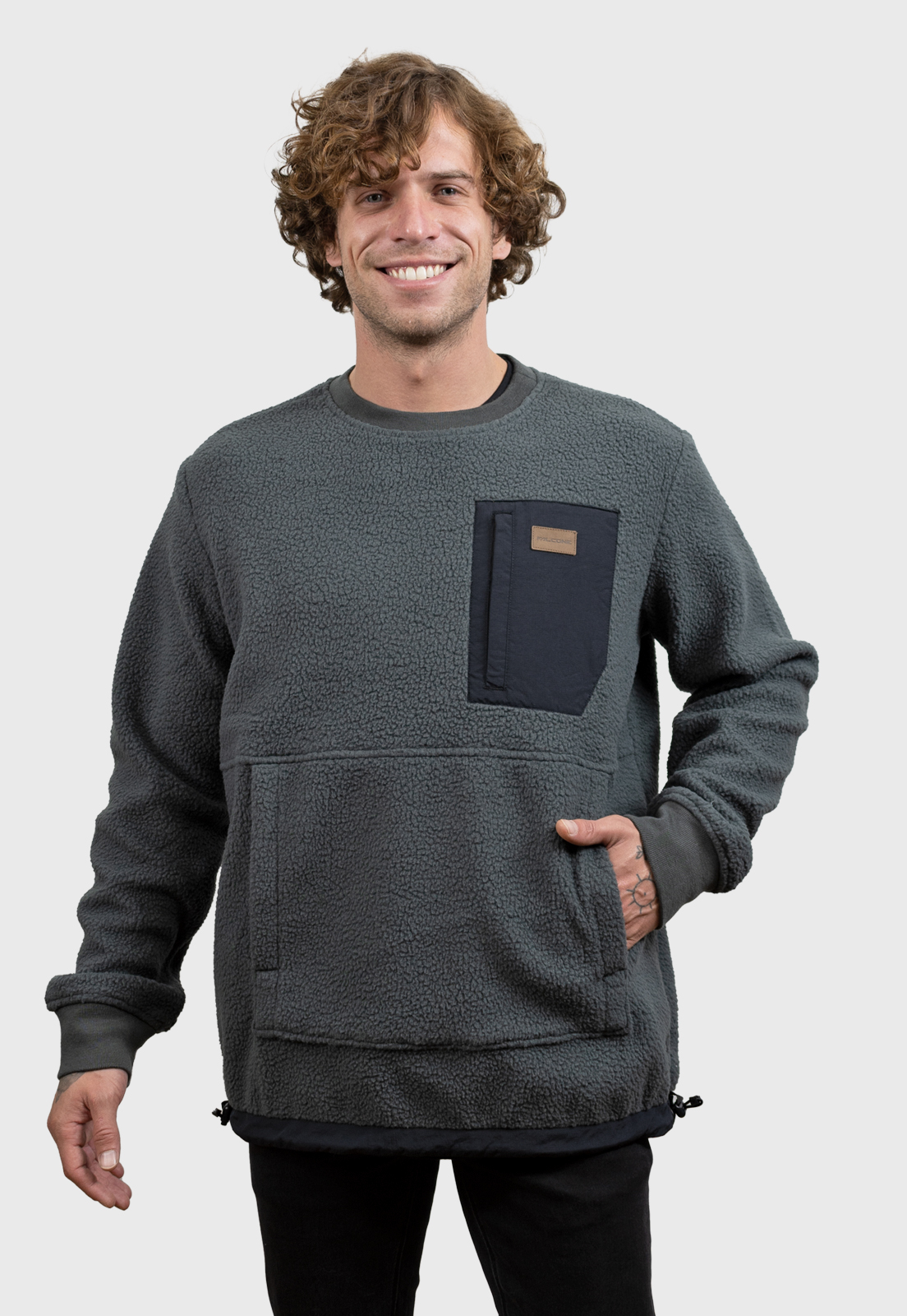 POLERÓN FRONTIER GRIS OSCURO HOMBRE FALCONE - 3