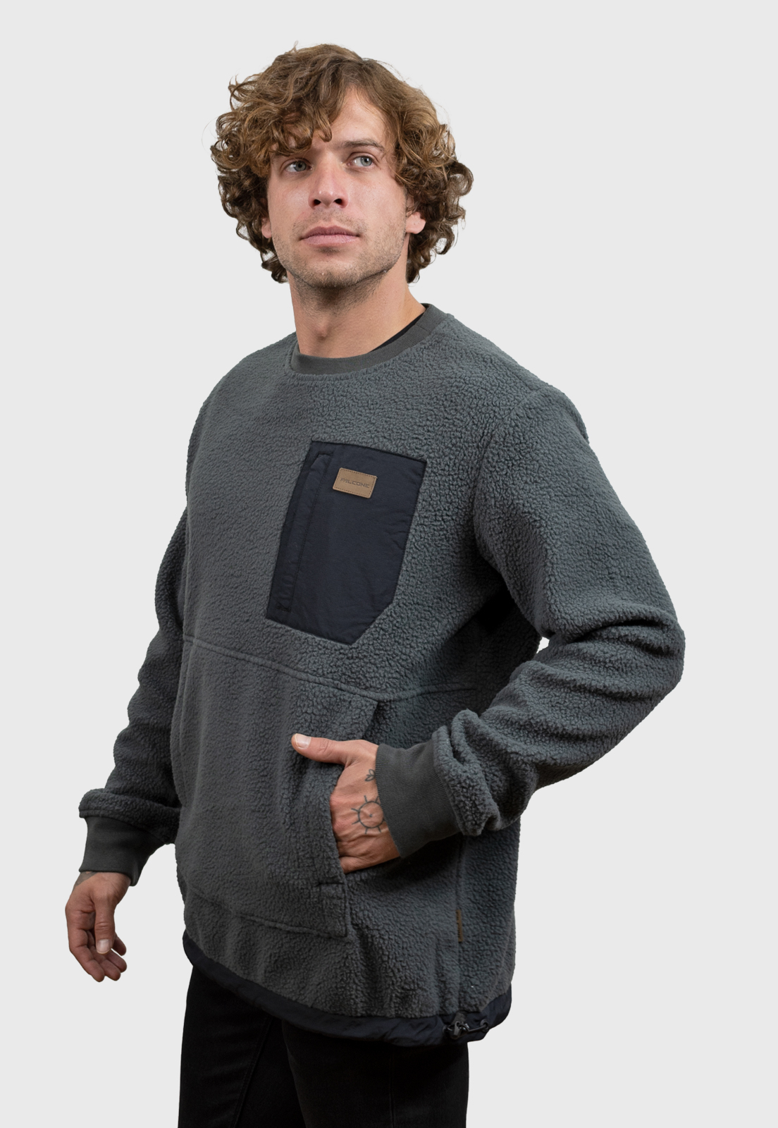 POLERÓN FRONTIER GRIS OSCURO HOMBRE FALCONE - 4