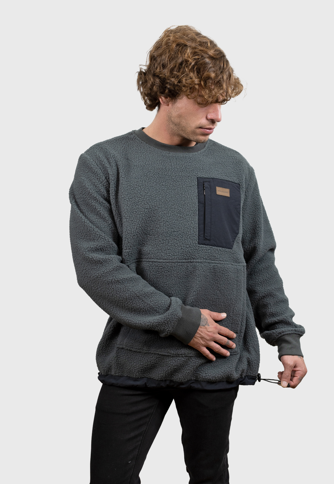 POLERÓN FRONTIER GRIS OSCURO HOMBRE FALCONE - 6