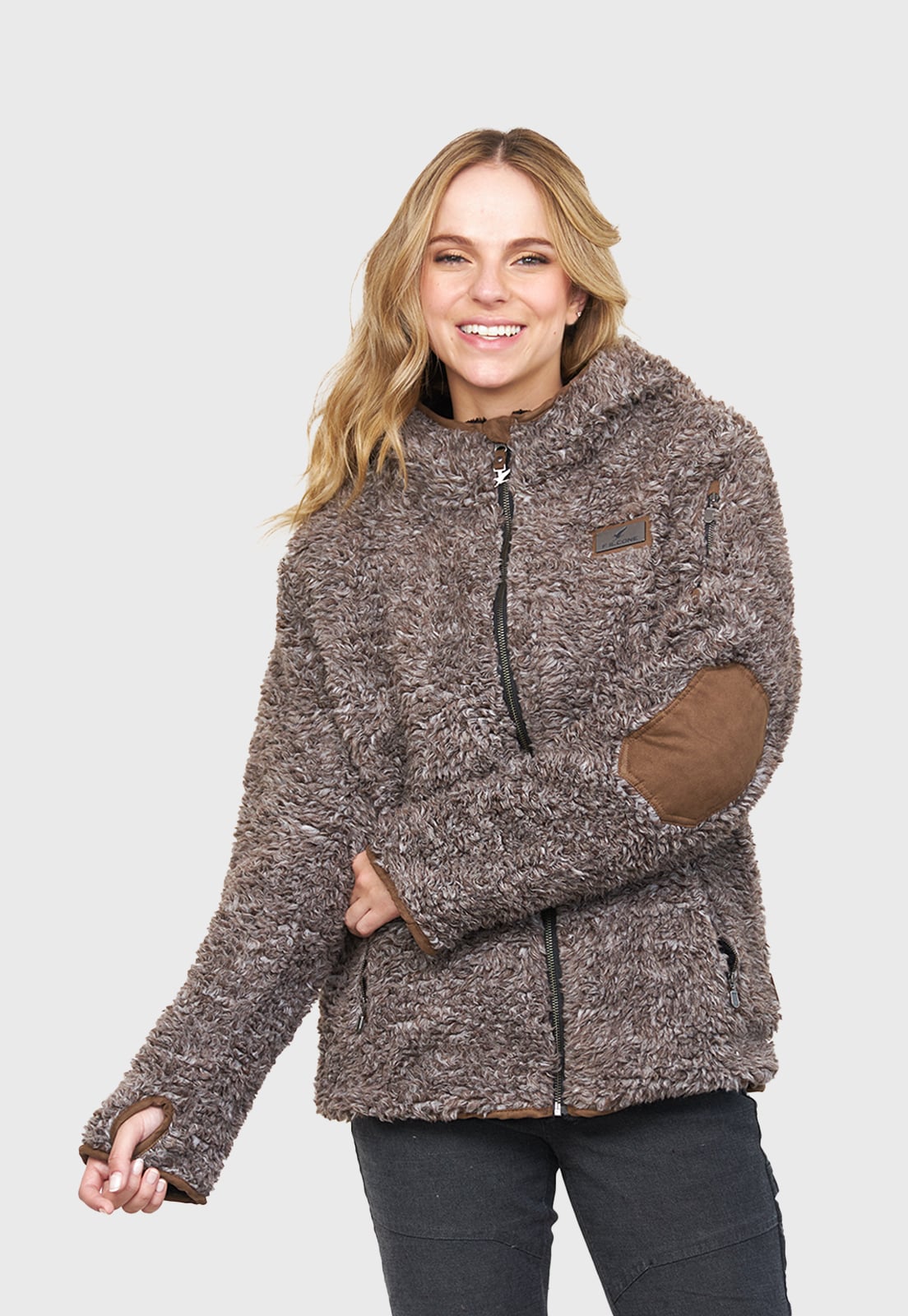 CHAQUETA CHIPORRO CLÁSICA V5 CAFÉ TRIGO MUJER FALCONE - 1